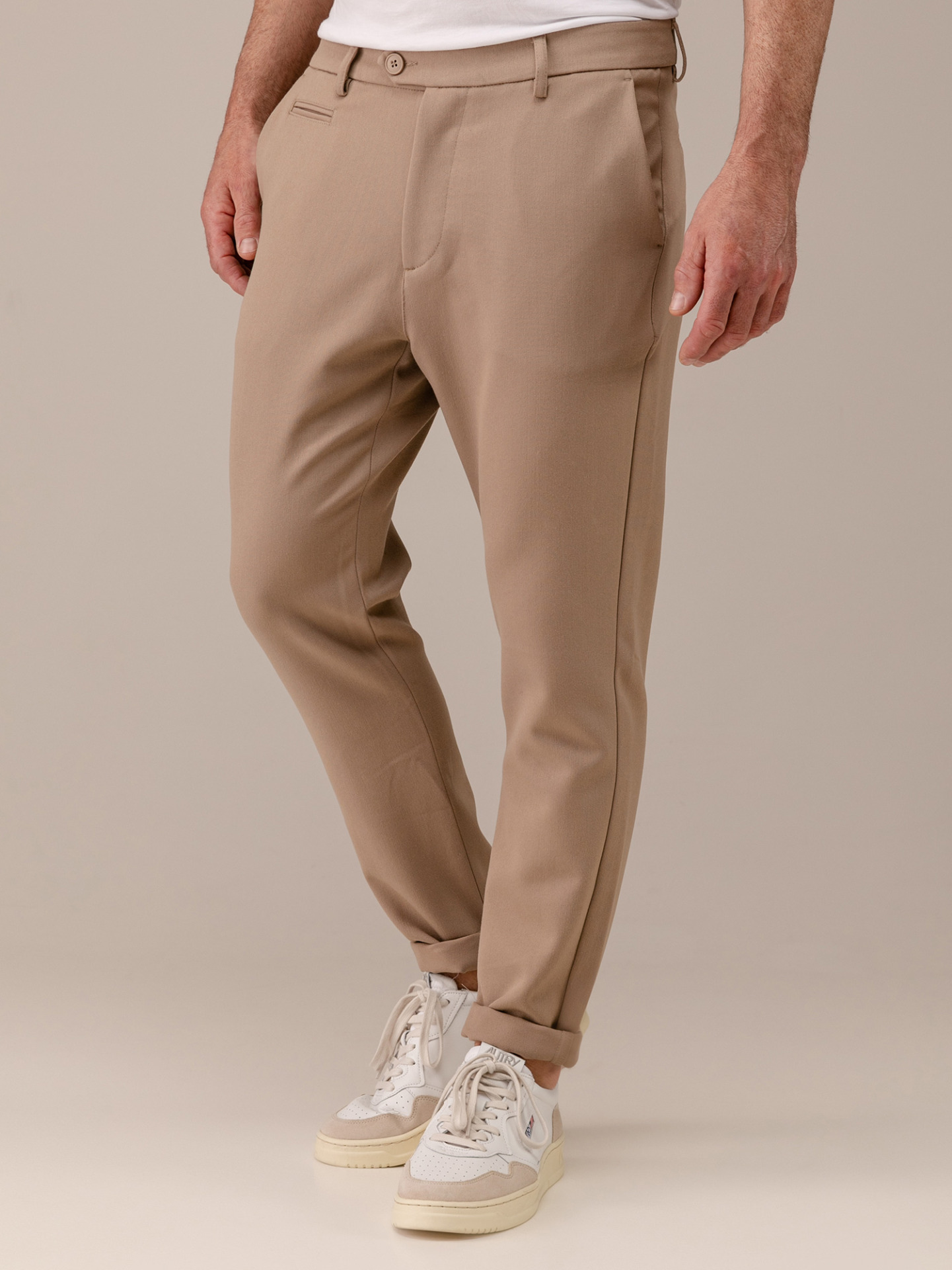 Detailansicht von Jerseyhose aus Baumwolle von LES DEUX