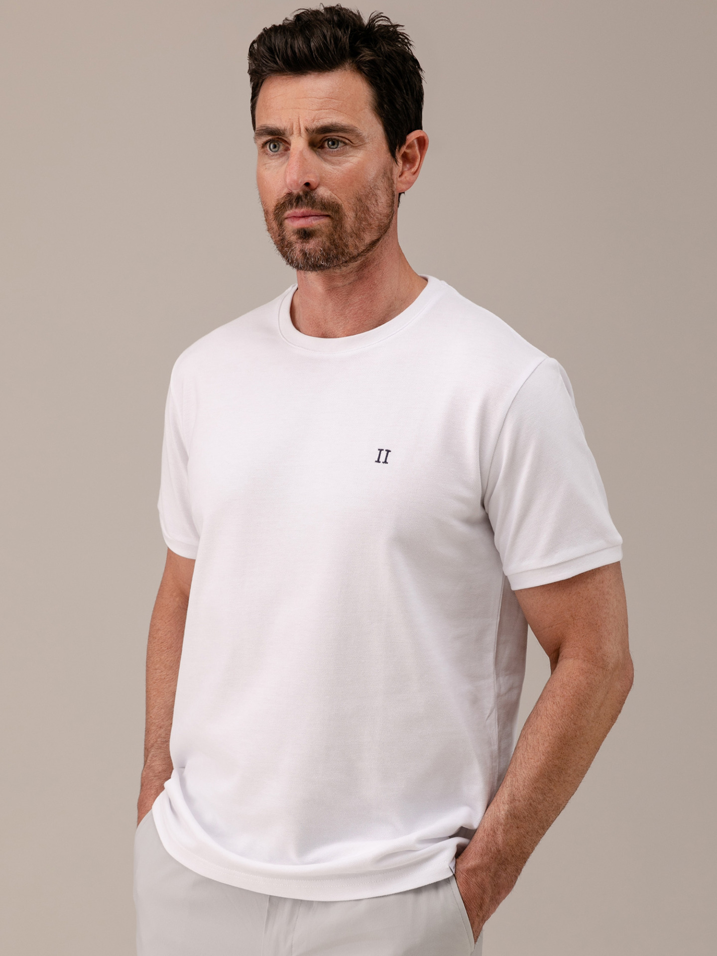 Detailansicht von T-Shirt aus Baumwolle von LES DEUX