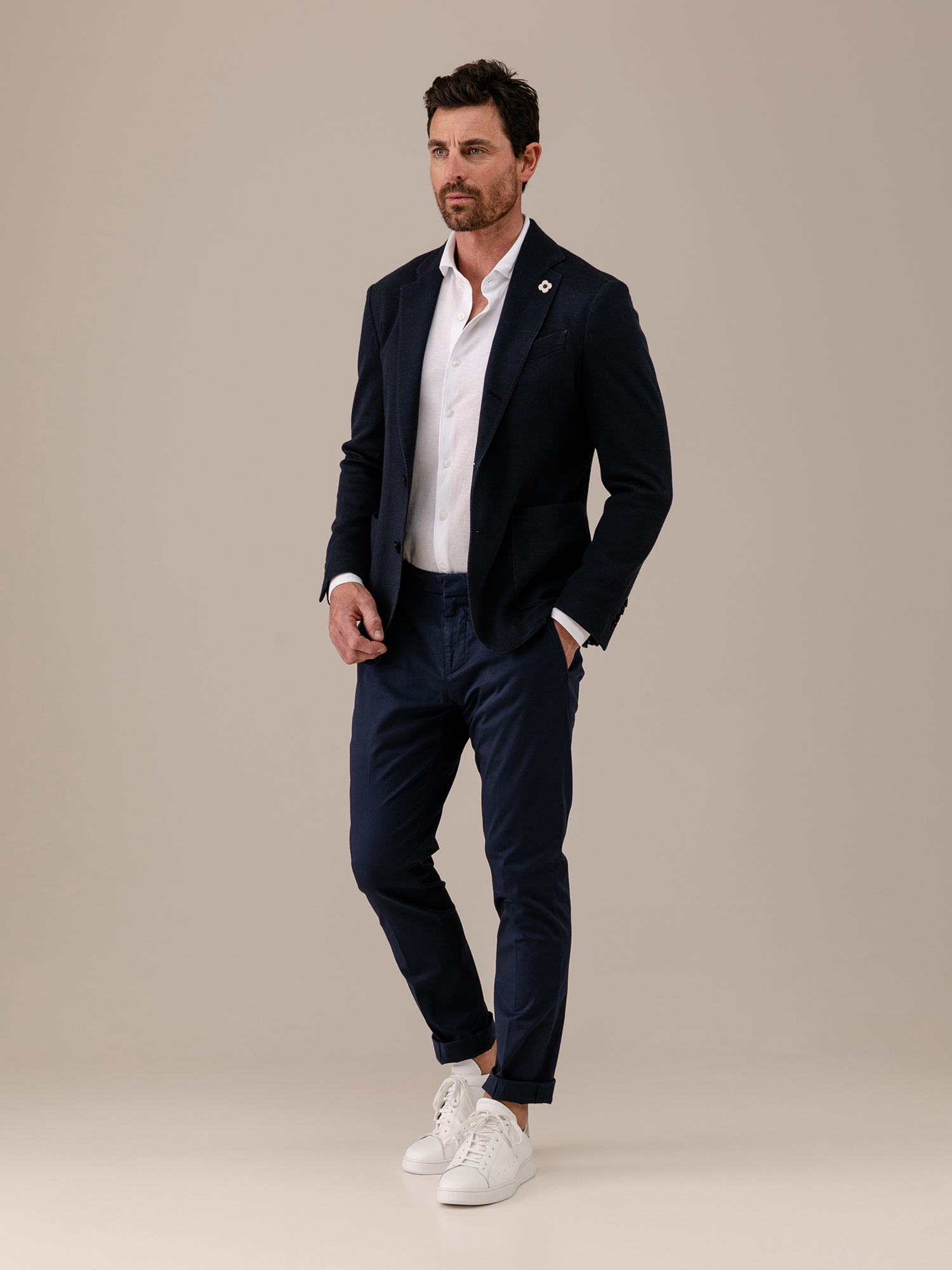 Detailansicht von Baumwollsakko von LARDINI