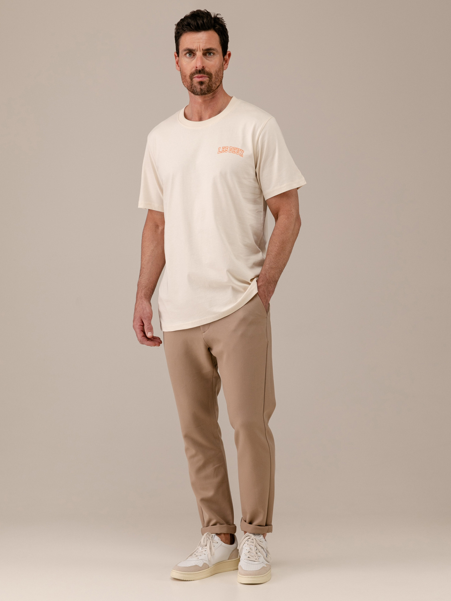 Detailansicht von T-Shirt aus Baumwolle von LES DEUX