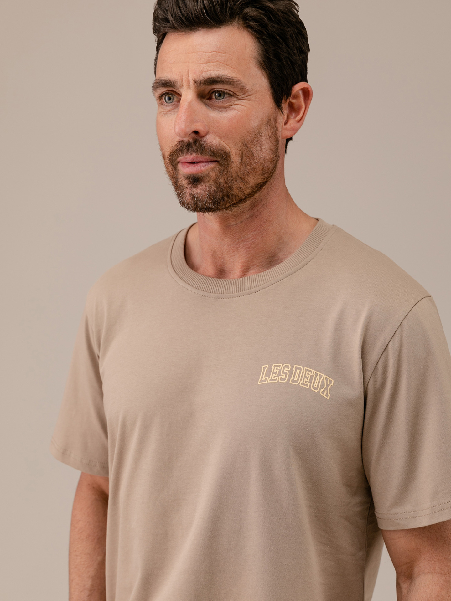 Detailansicht von T-Shirt aus Baumwolle von LES DEUX