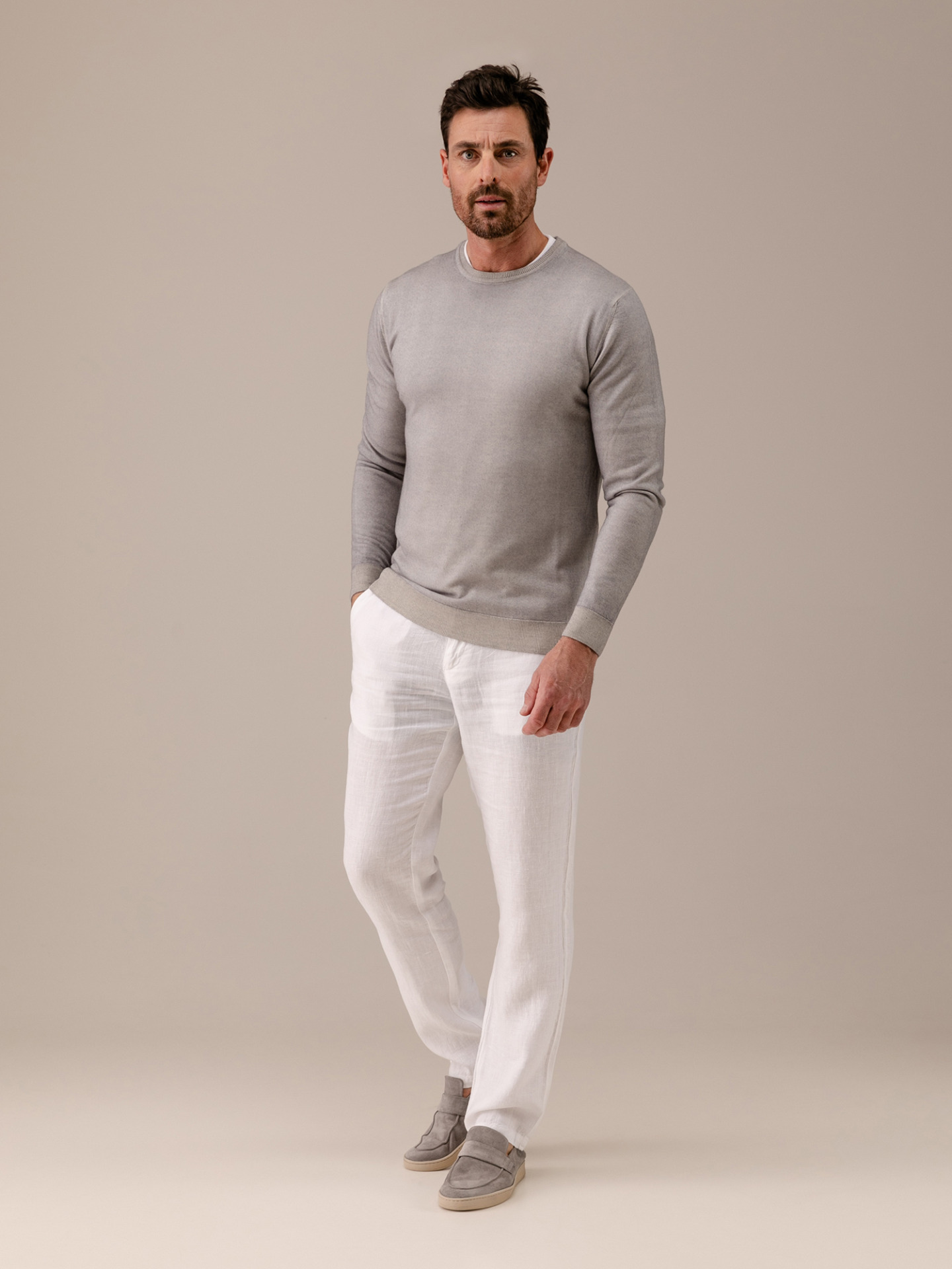 Detailansicht von Lässige Hose aus Leinen von 04651