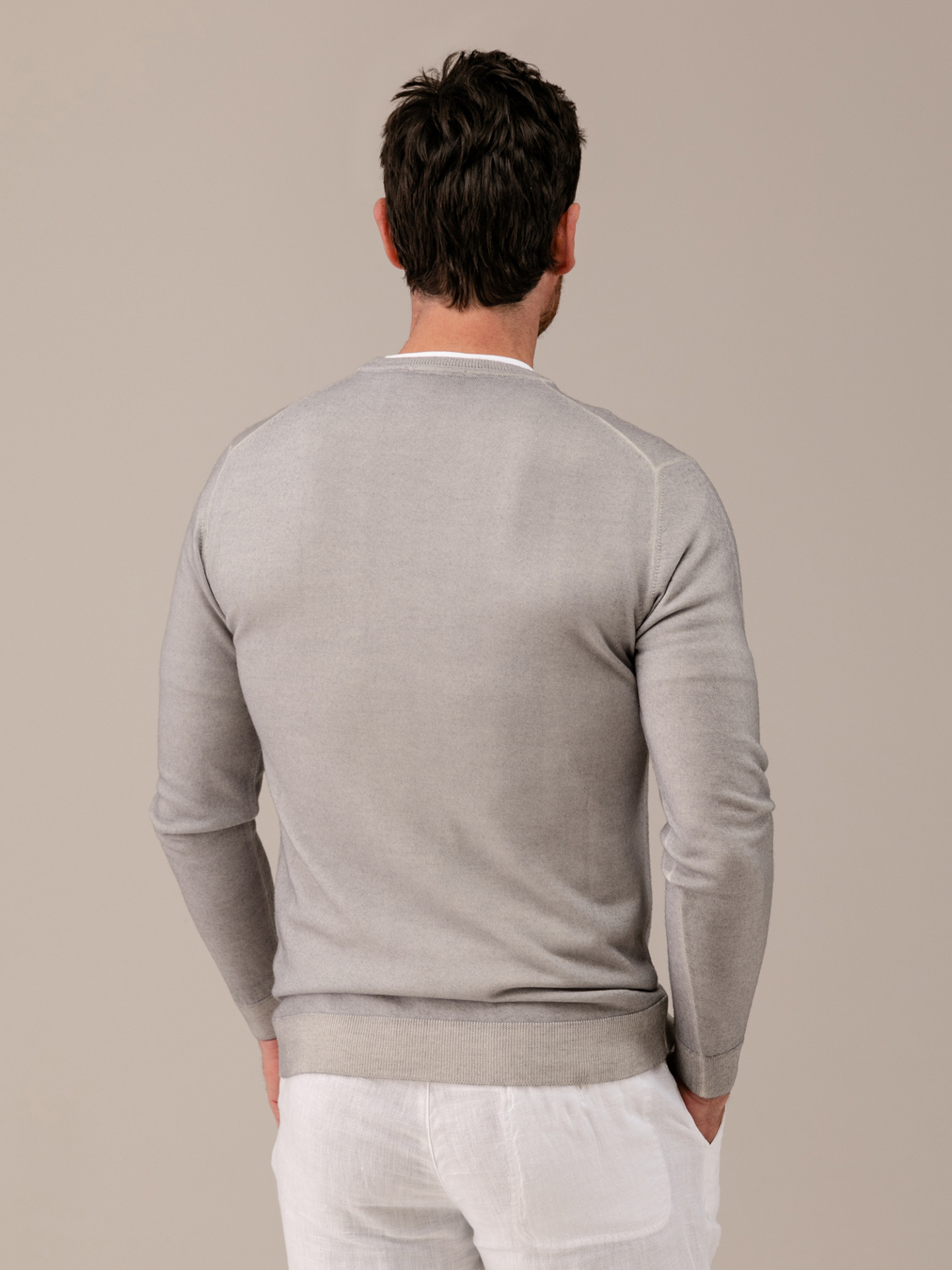 Detailansicht von Pullover aus Merinowolle von DANIELE FIESOLI