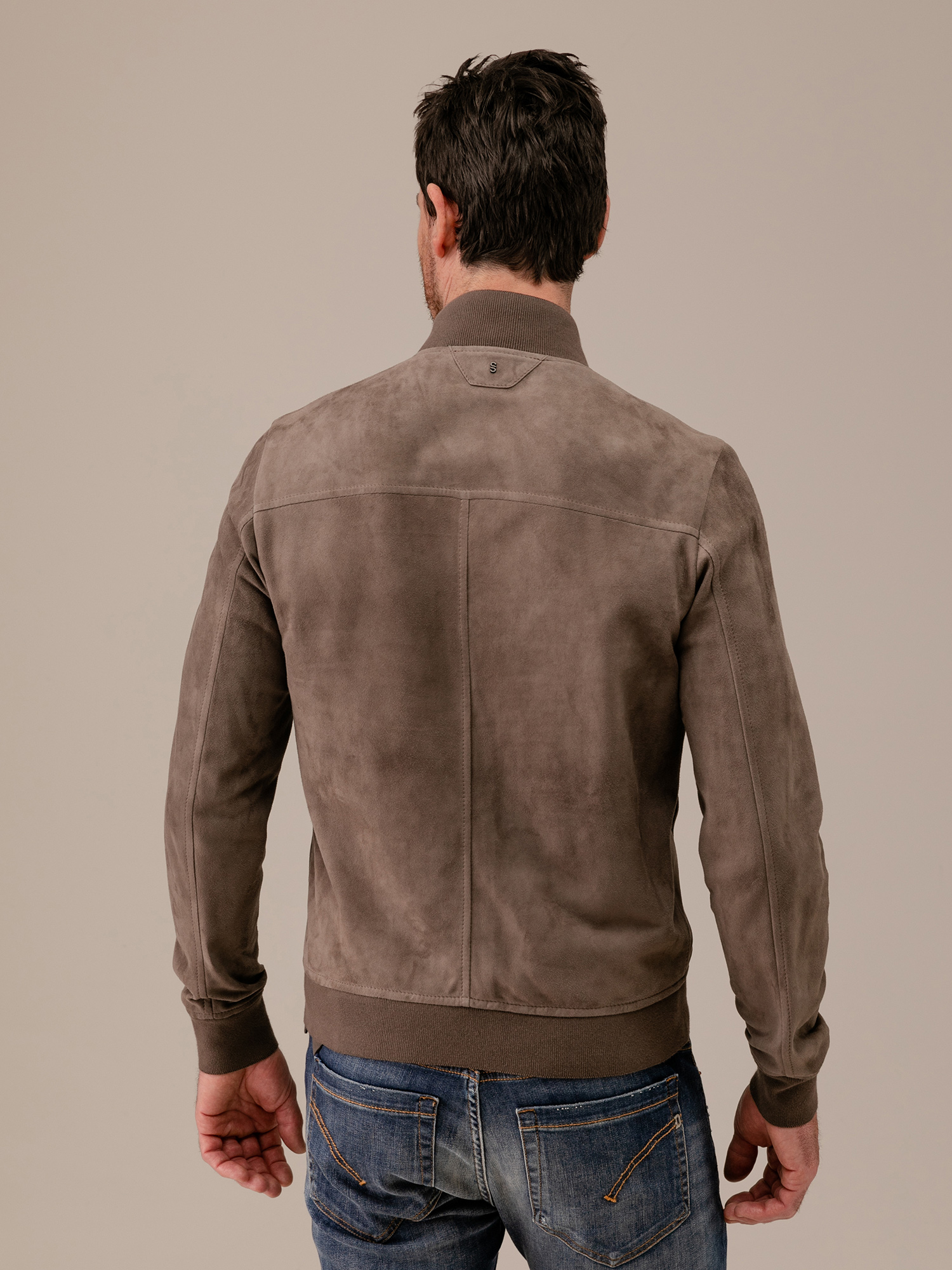 Detailansicht von Lederblouson von SALVATORE SANTORO