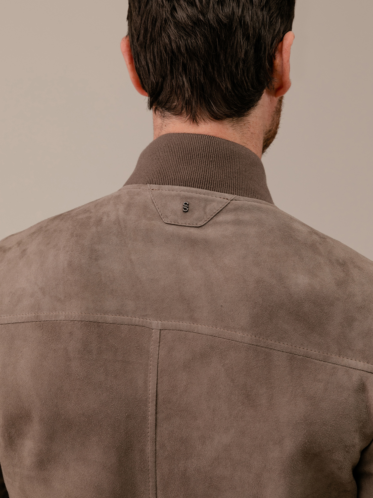 Detailansicht von Lederblouson von SALVATORE SANTORO