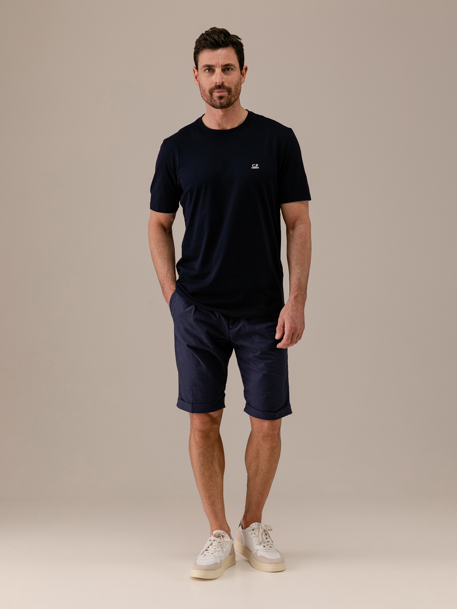 Detailansicht von T-Shirt aus Baumwolle von C.P. COMPANY