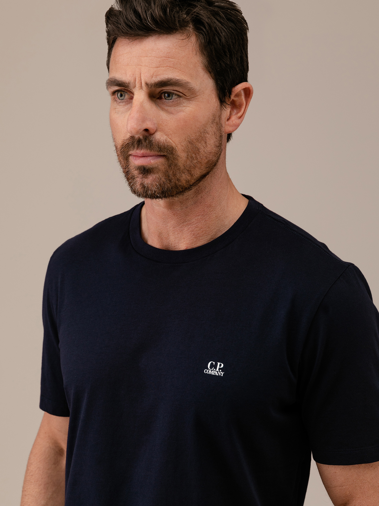 Detailansicht von T-Shirt aus Baumwolle von C.P. COMPANY