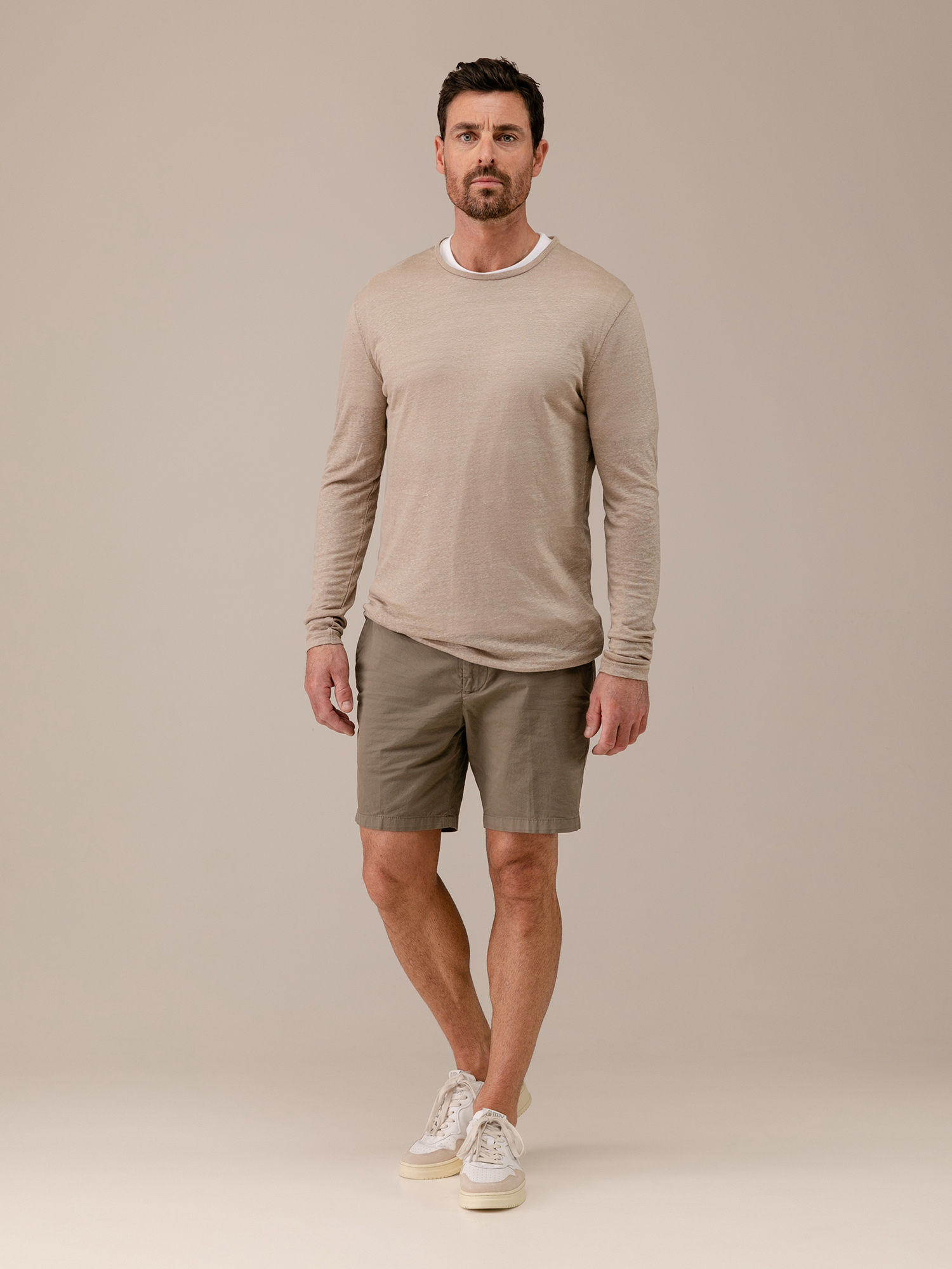 Detailansicht von Langarmshirt aus Leinen von KIEFERMANN