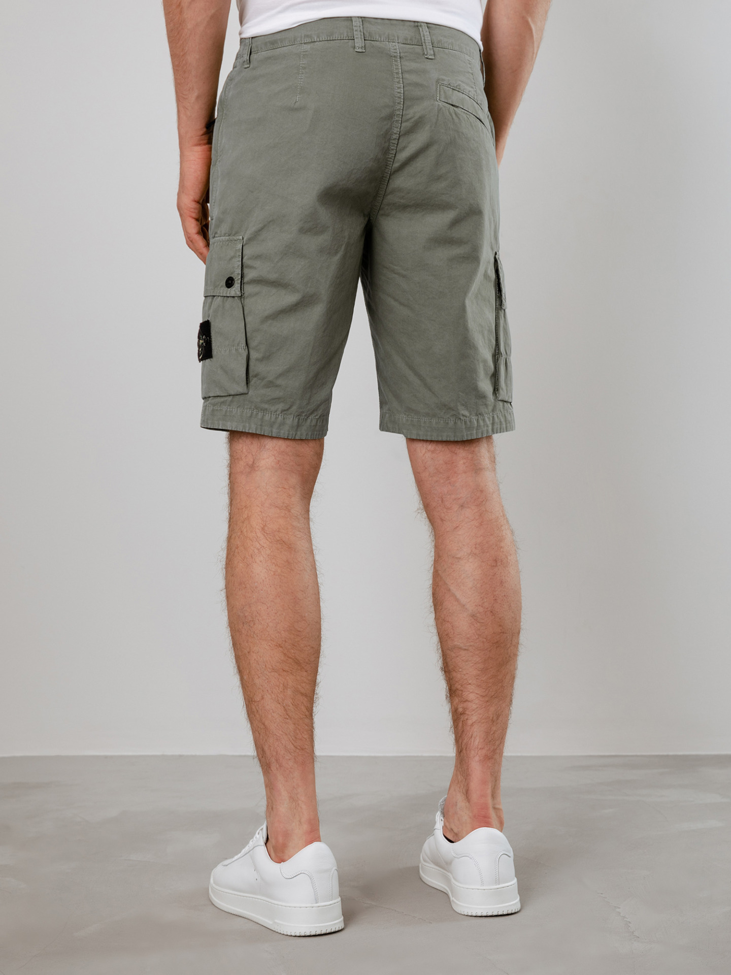 Detailansicht von Bermudas aus Baumwolle von STONE ISLAND