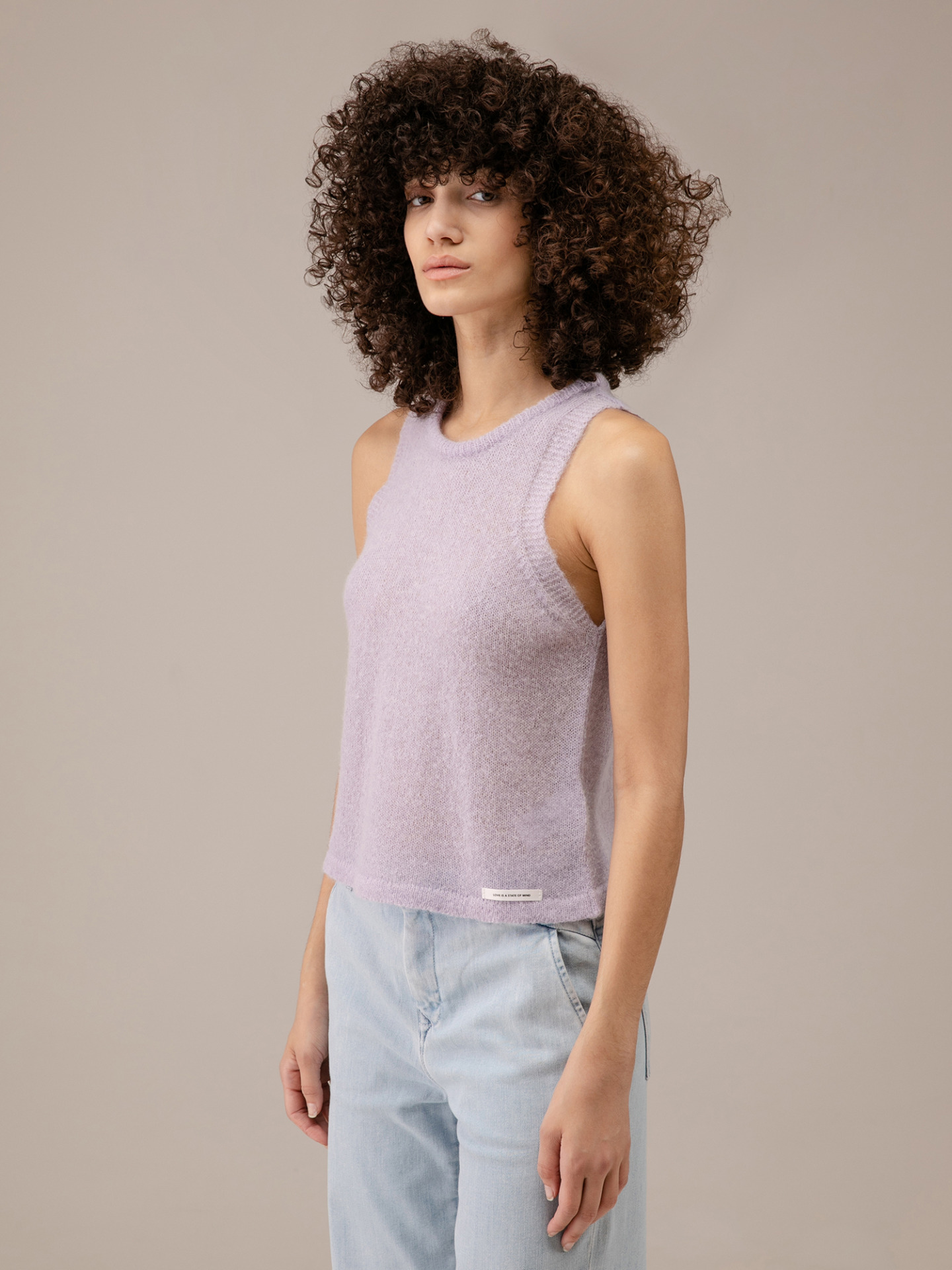 Detailansicht von Stricktop aus Alpakawolle von 10 DAYS