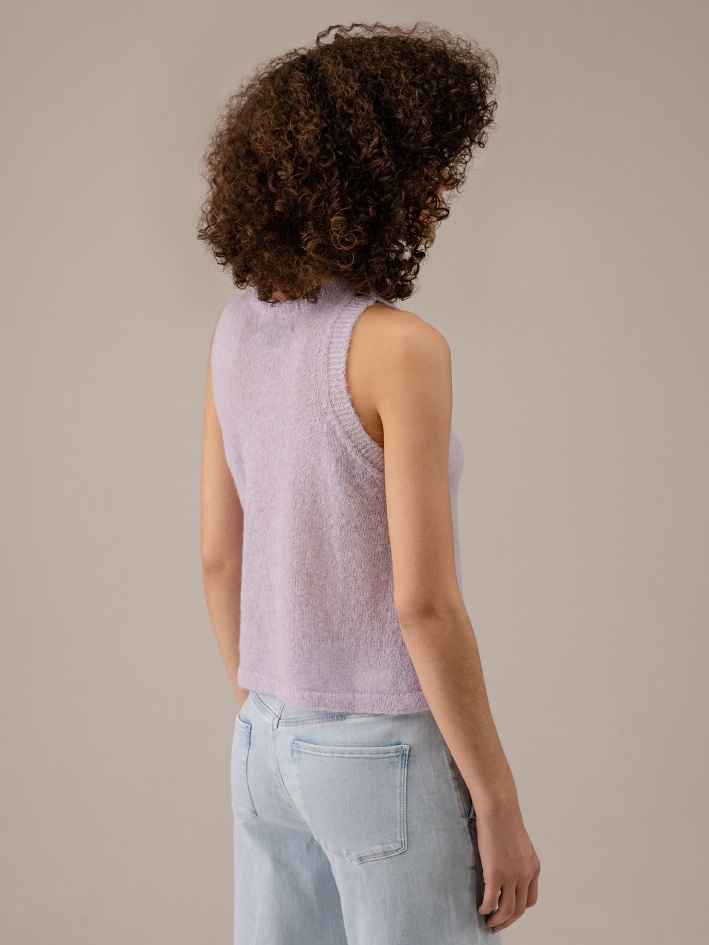 Detailansicht von Stricktop aus Alpakawolle von 10 DAYS