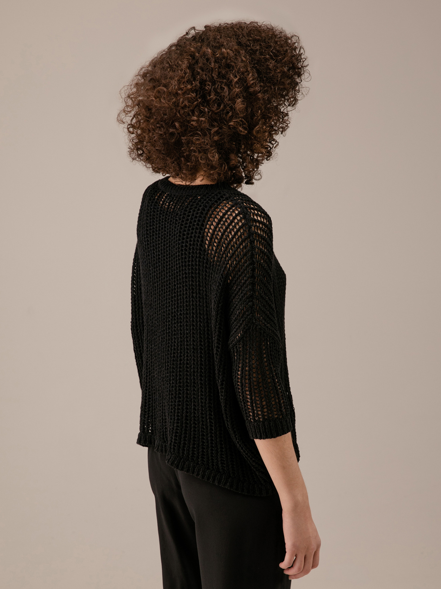 Detailansicht von Pullover aus Baumwolle mit 3/4-Arm von DANIELS