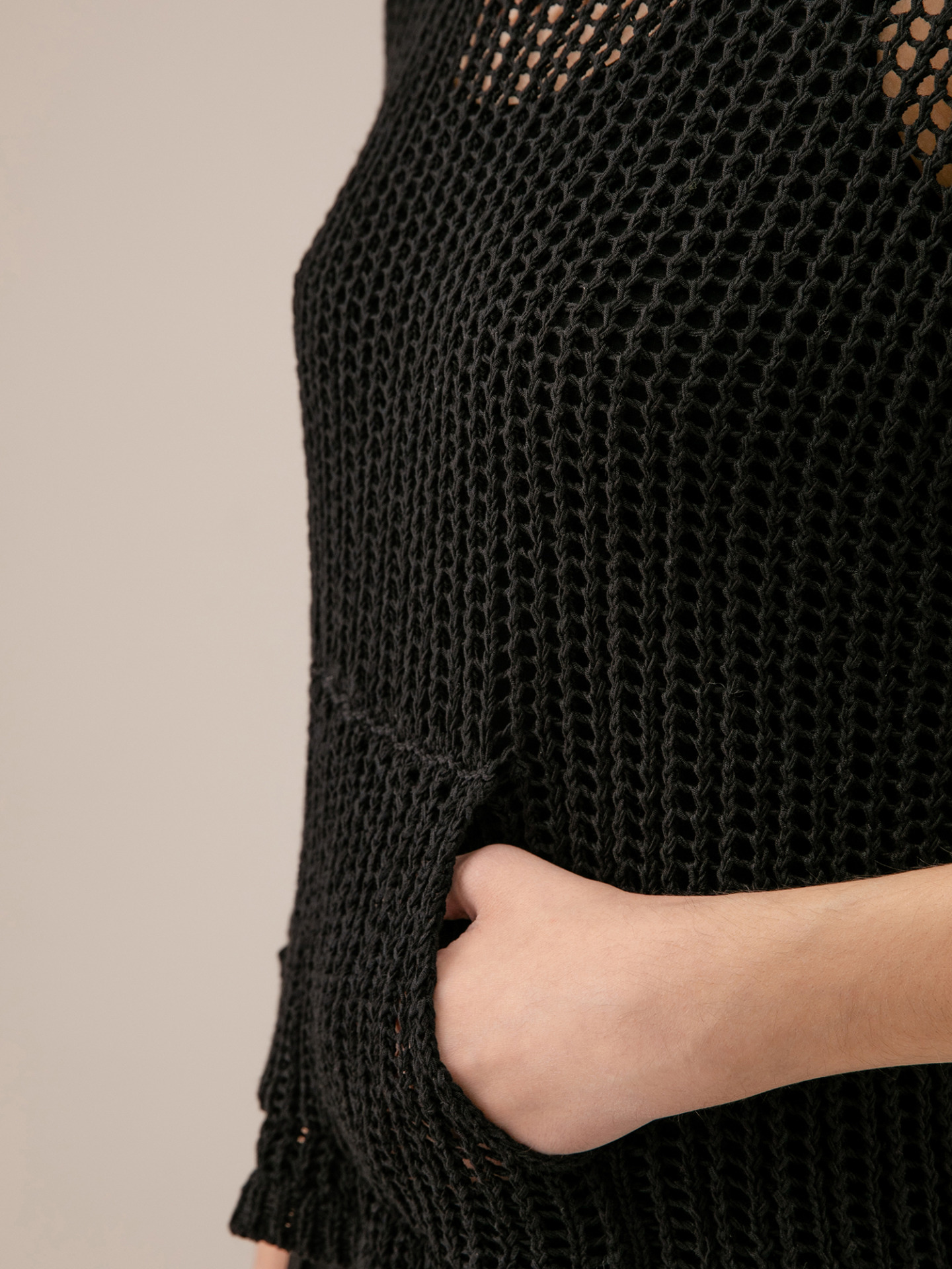 Detailansicht von Pullover aus Baumwolle mit 3/4-Arm von DANIELS