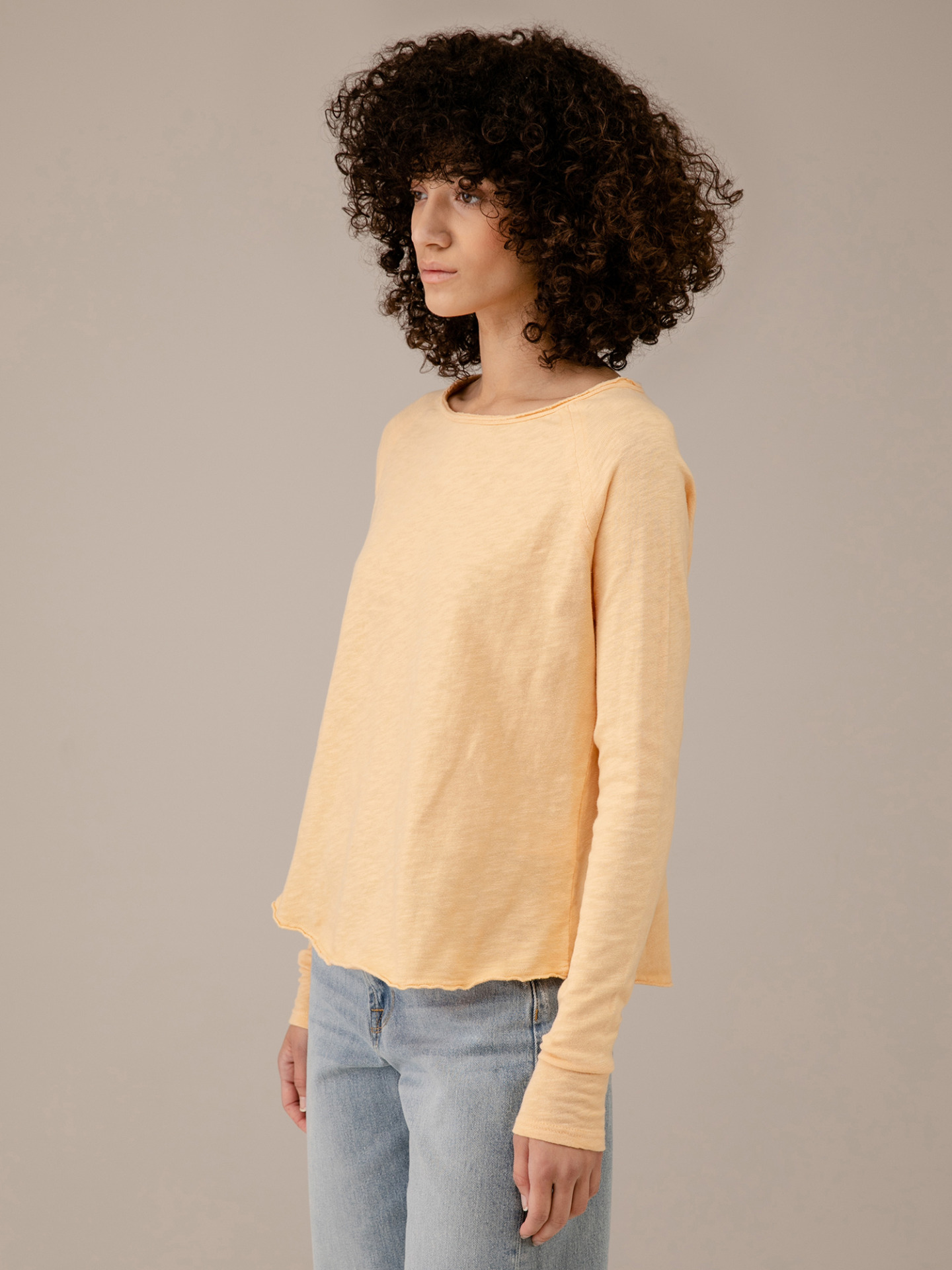 Detailansicht von Langarmshirt aus Baumwolle von AMERICAN VINTAGE