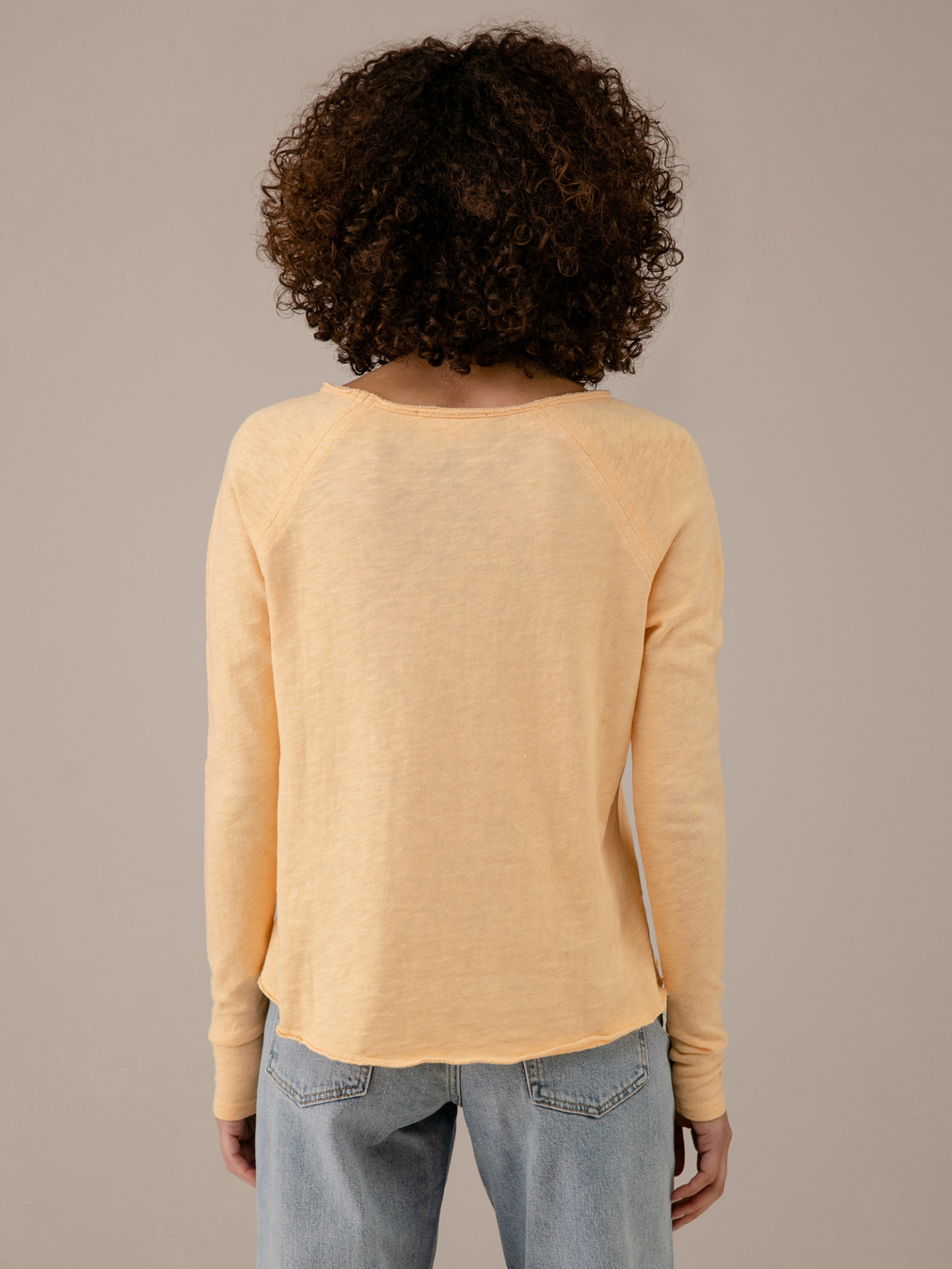 Detailansicht von Langarmshirt aus Baumwolle von AMERICAN VINTAGE