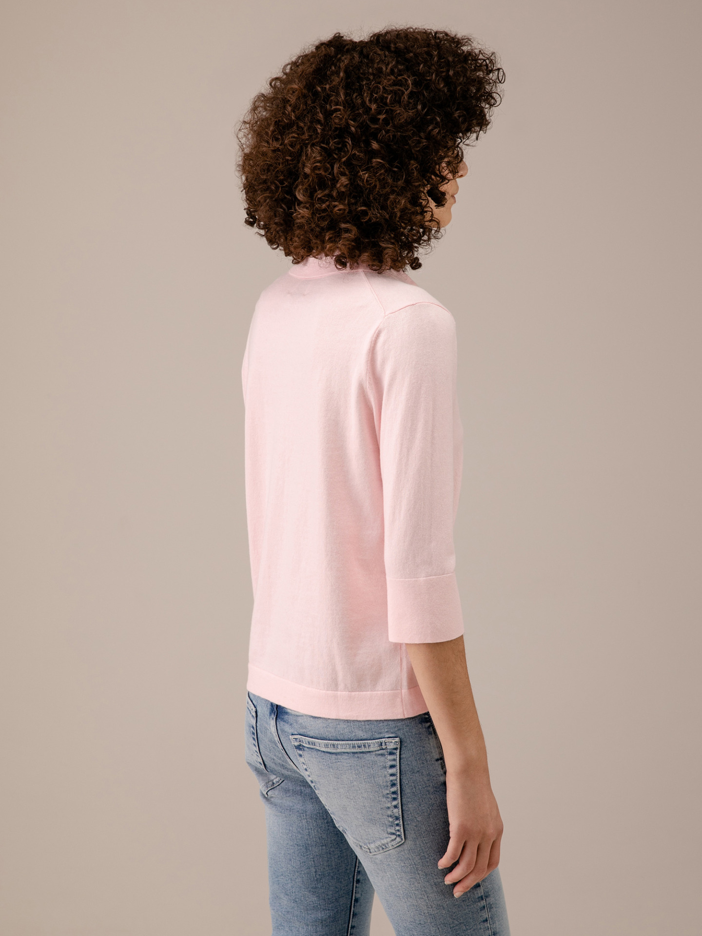 Detailansicht von Pullover aus Baumwolle mit 3/4-Arm von ALLUDE