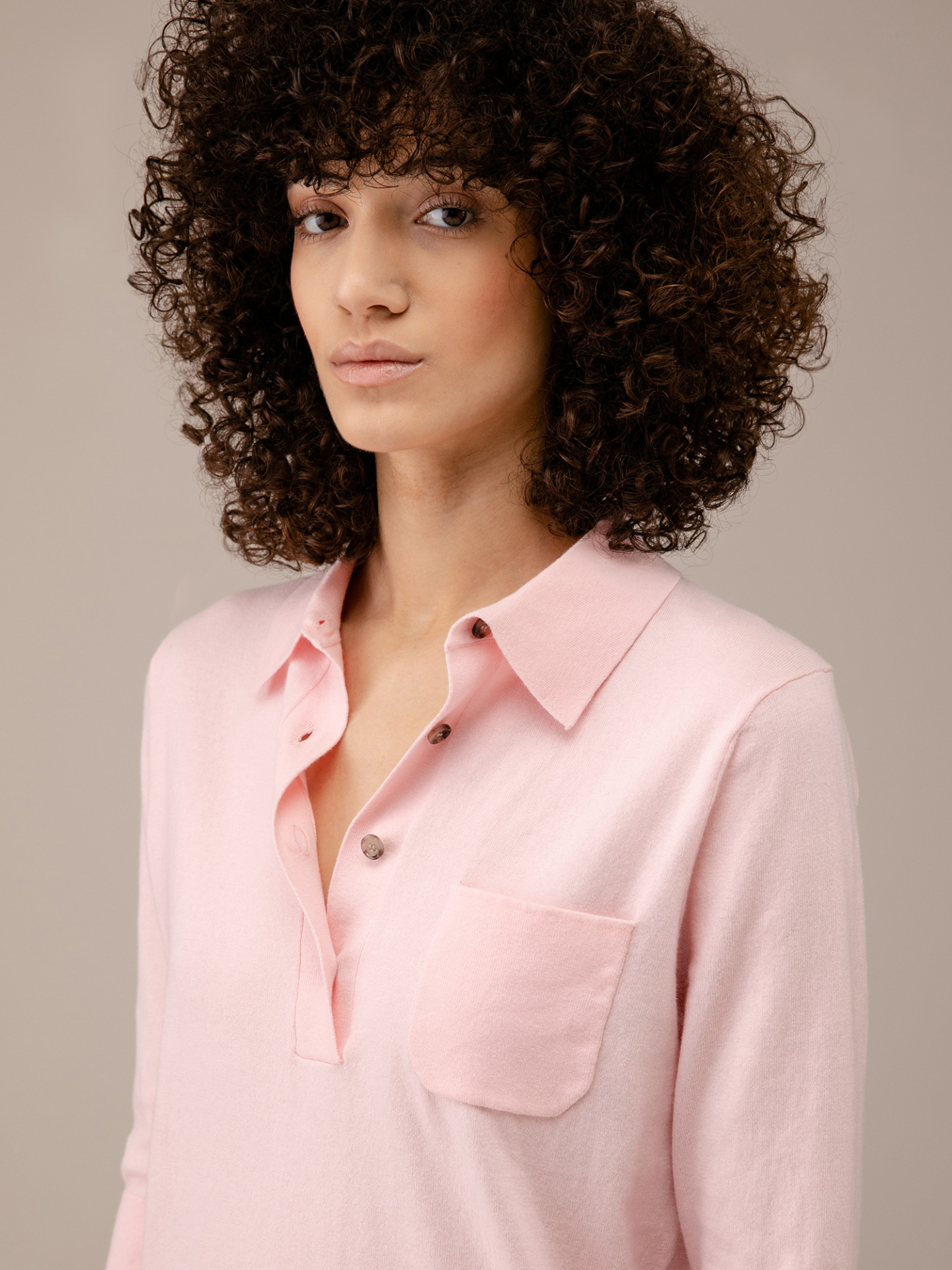 Detailansicht von Pullover aus Baumwolle mit 3/4-Arm von ALLUDE