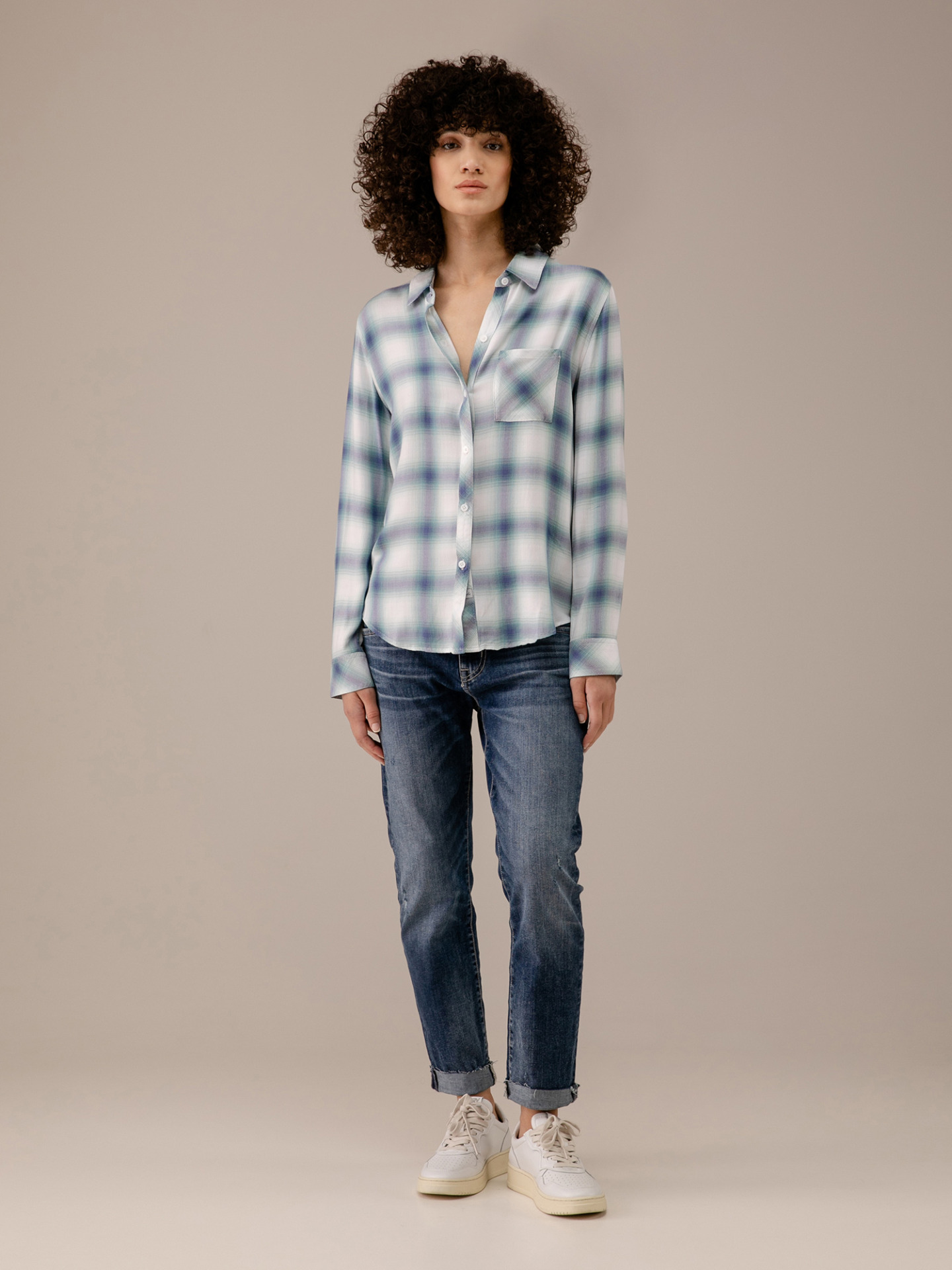 Detailansicht von Karobluse von RAILS