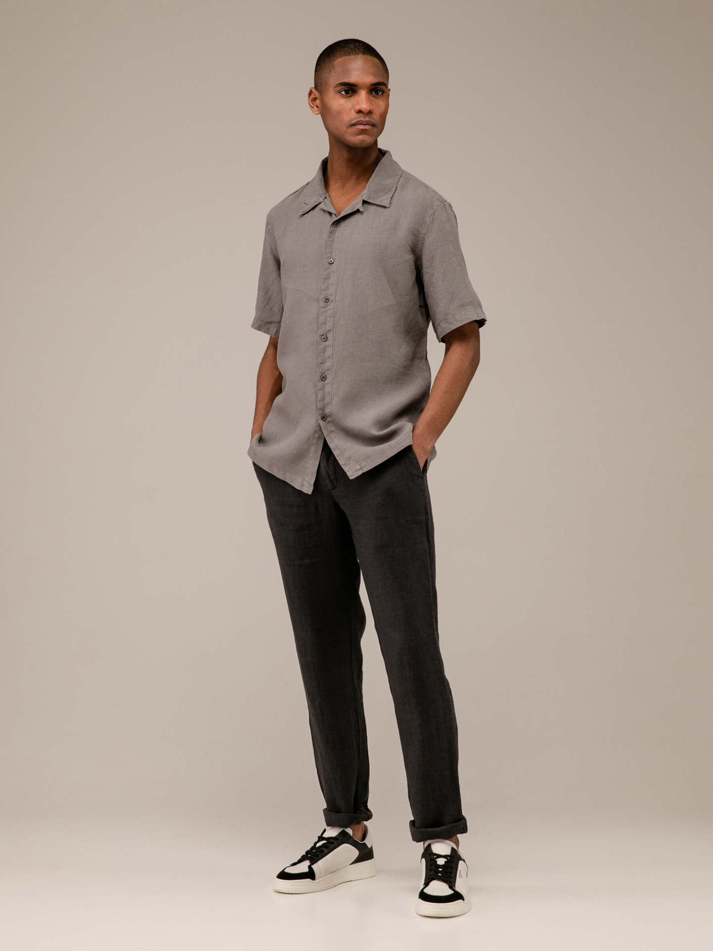 Detailansicht von Lässige Hose aus Leinen von 04651