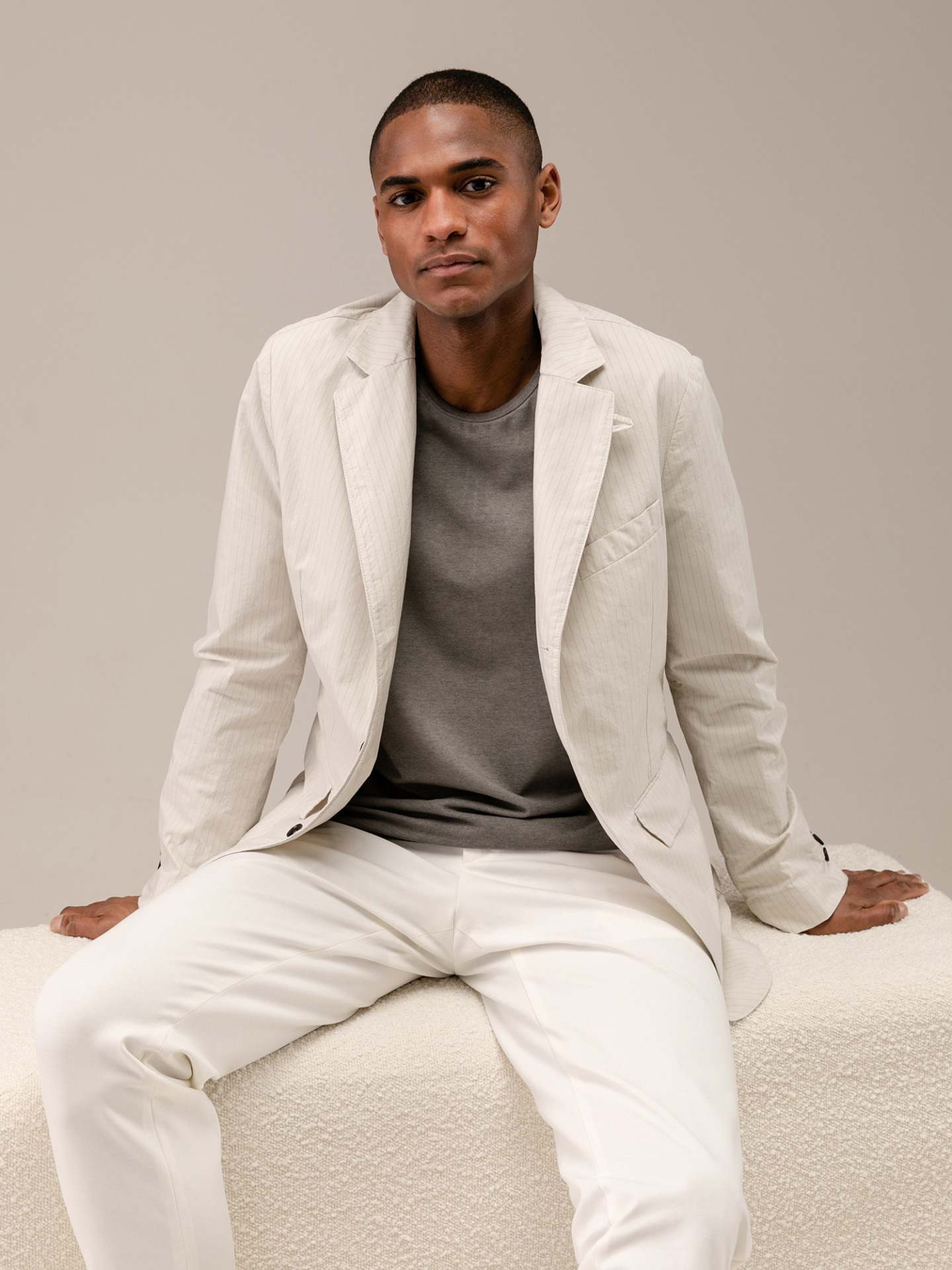 Detailansicht von Baumwollsakko von HANNES ROETHER