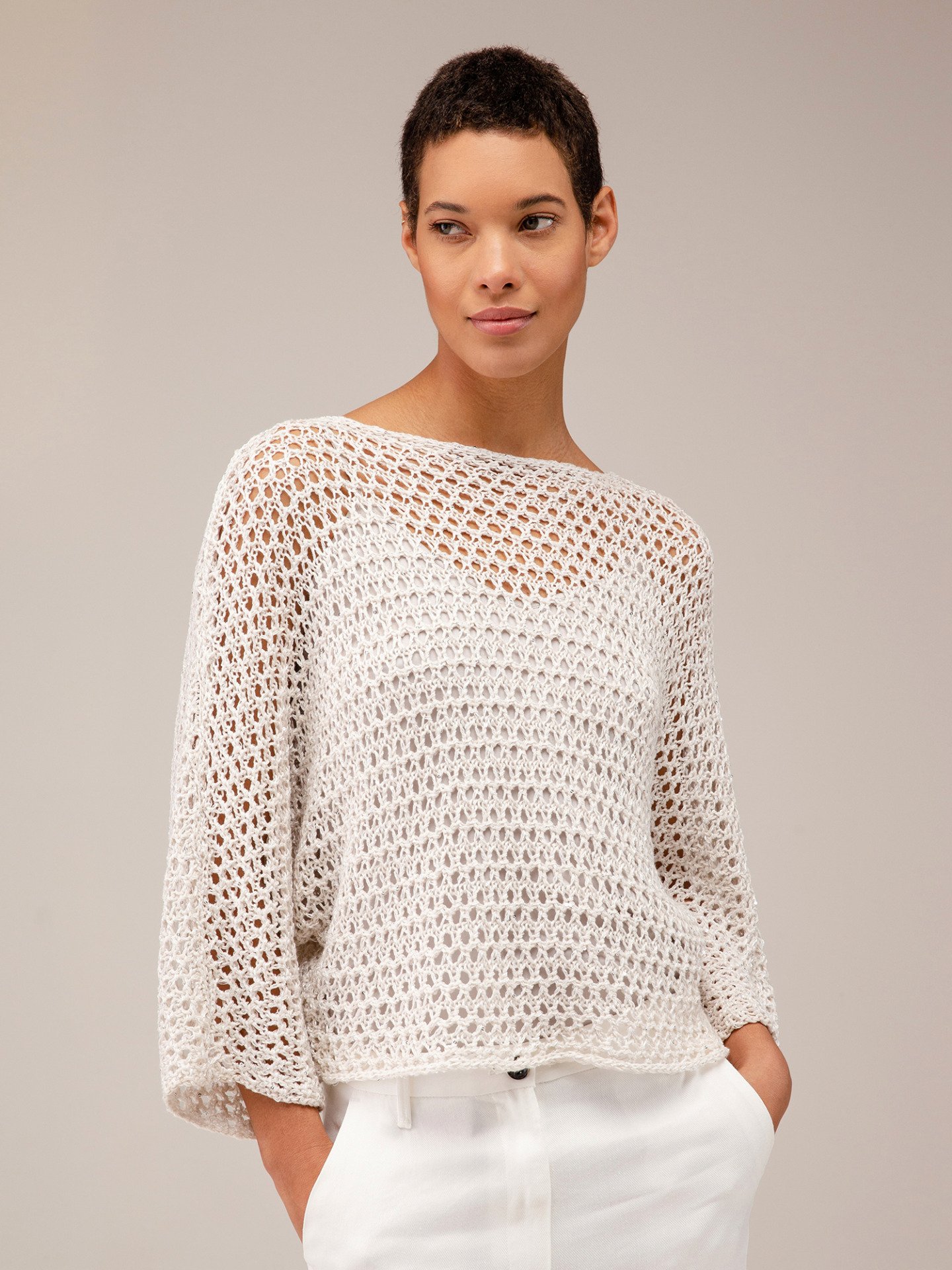 Detailansicht von Pullover mit 3/4-Arm von ANTONELLI