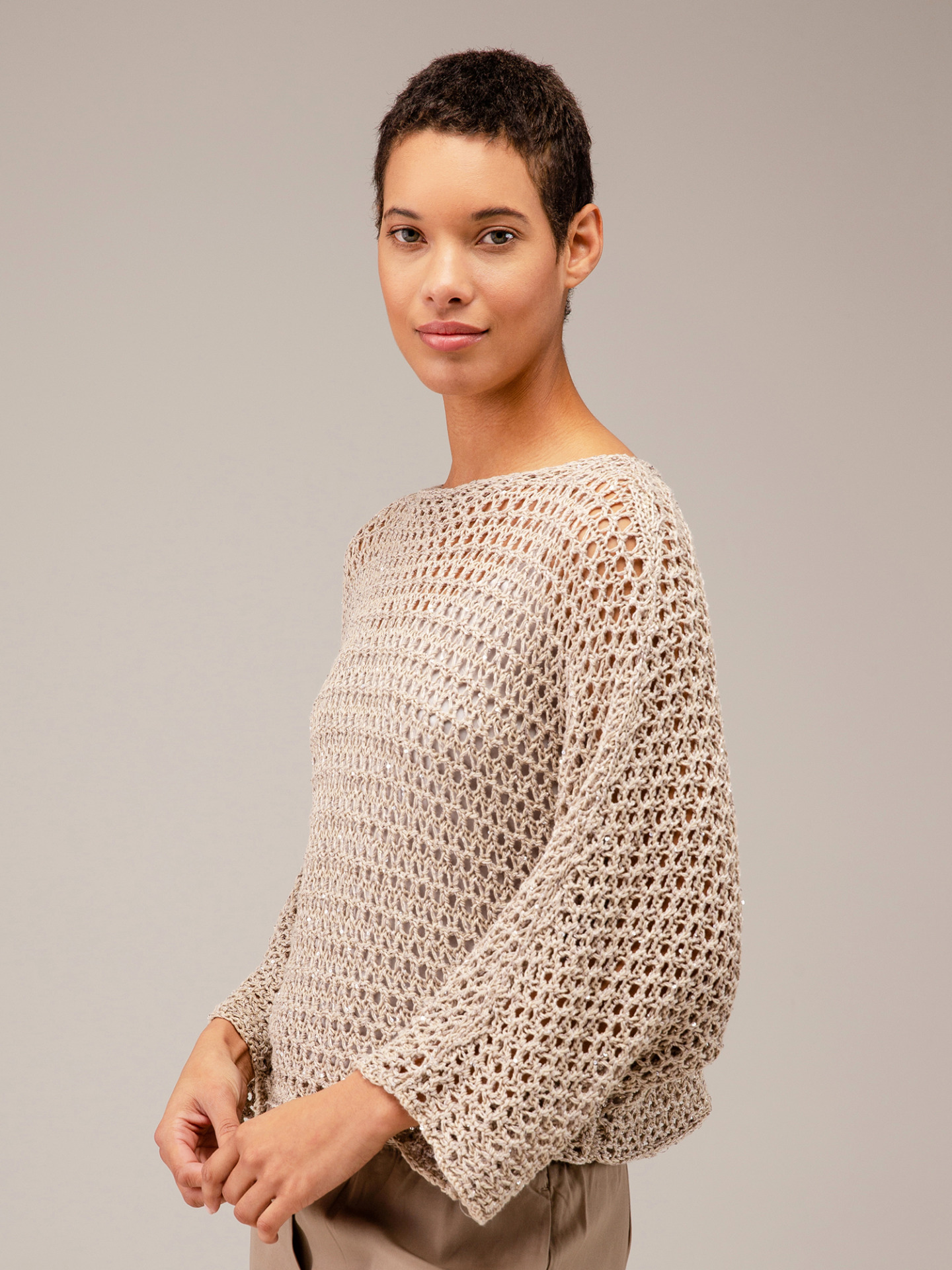 Detailansicht von Pullover mit 3/4-Arm von ANTONELLI