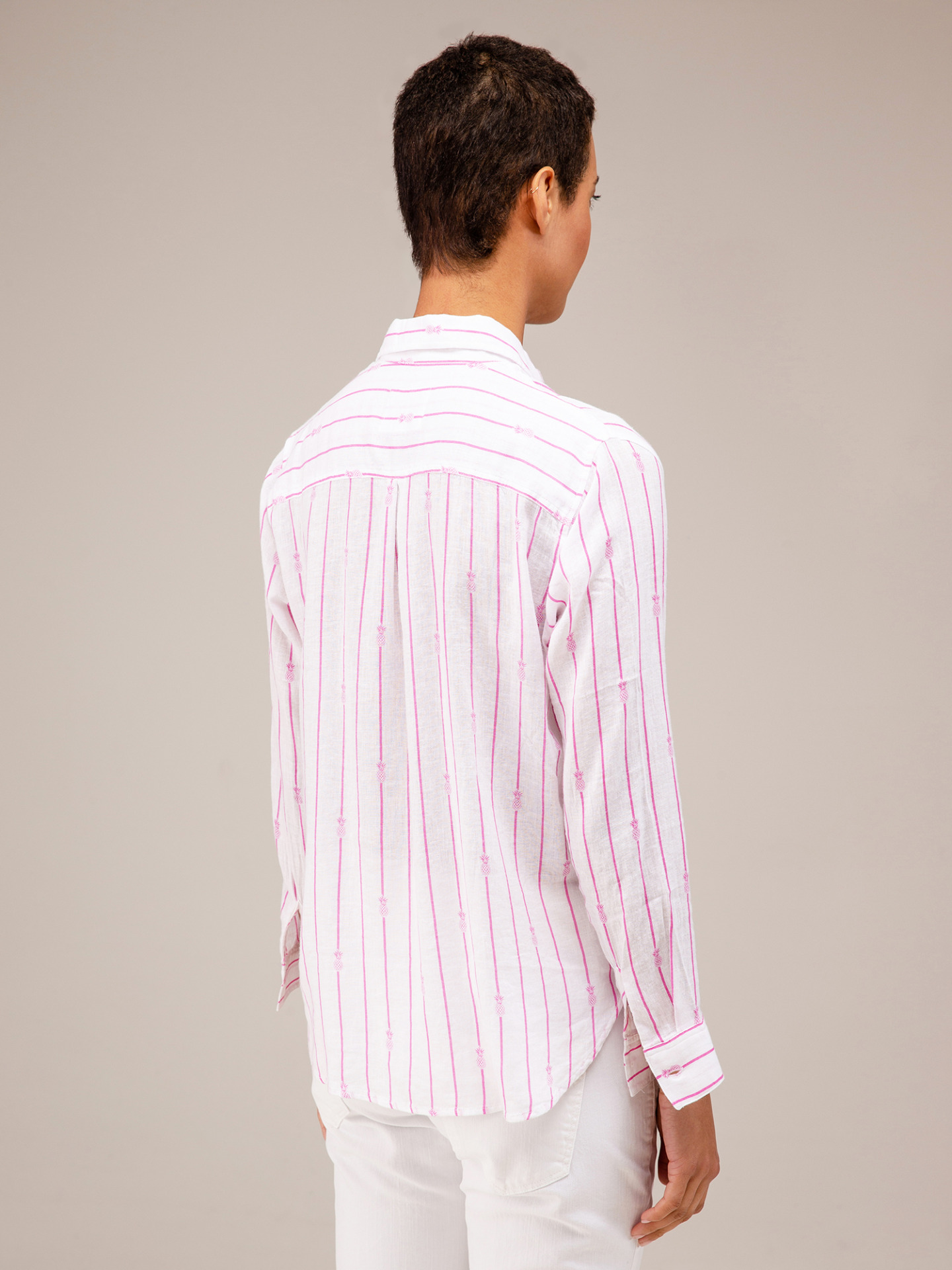 Detailansicht von Gemusterte Leinenbluse von RAILS