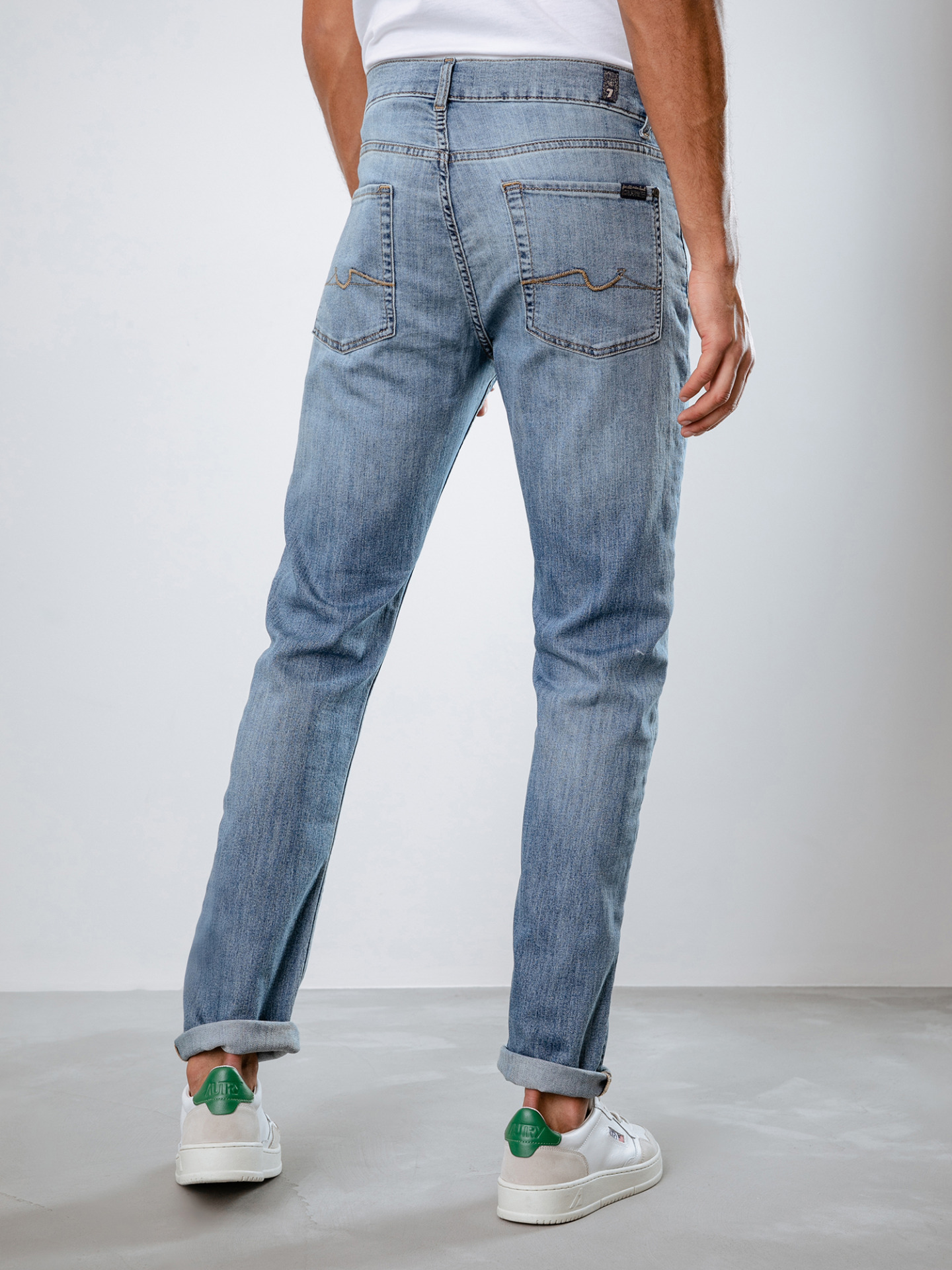 Detailansicht von Slim Fit Jeans von 7 FOR ALL MANKIND