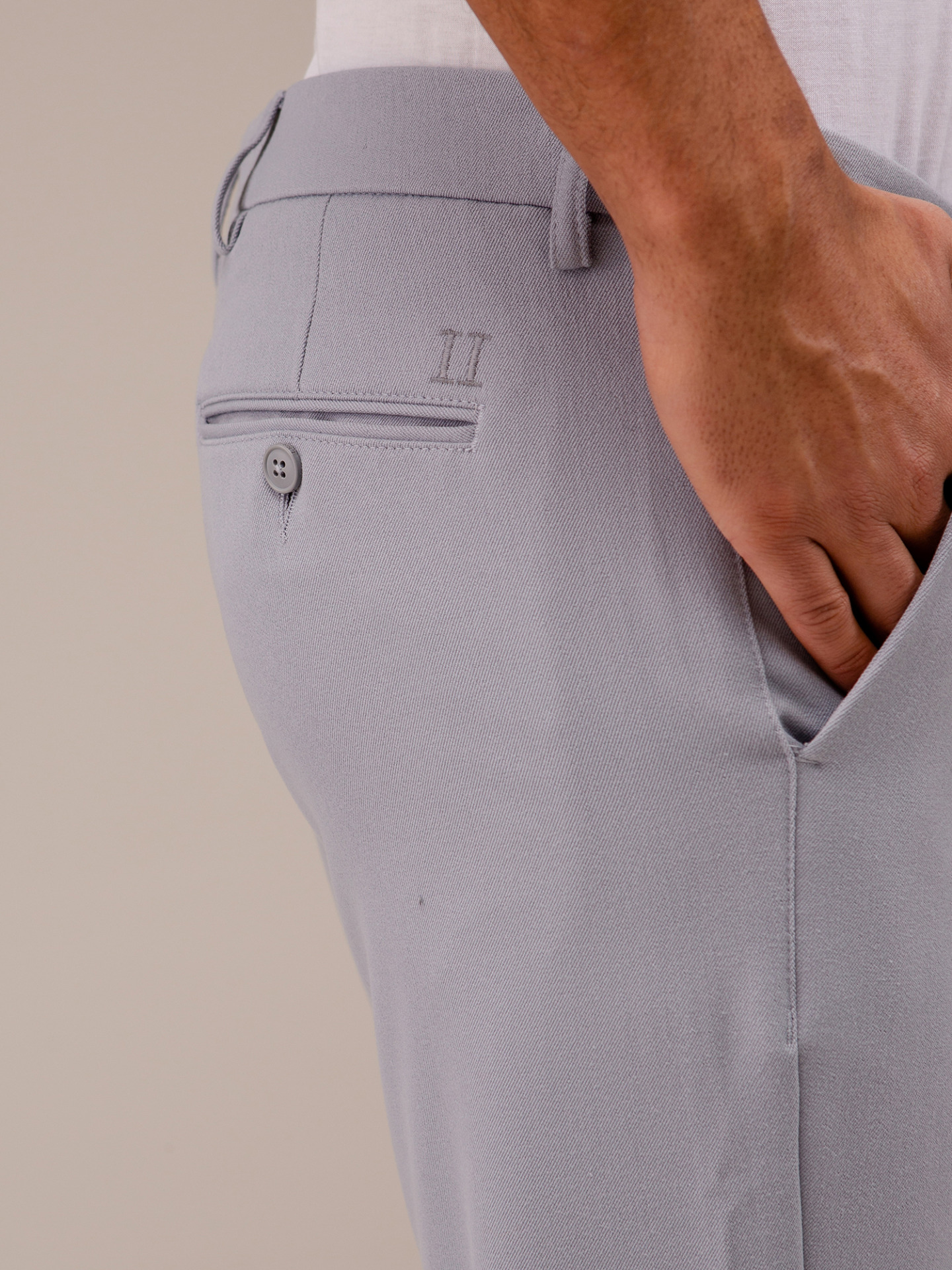 Detailansicht von Jerseyhose aus Baumwolle von LES DEUX