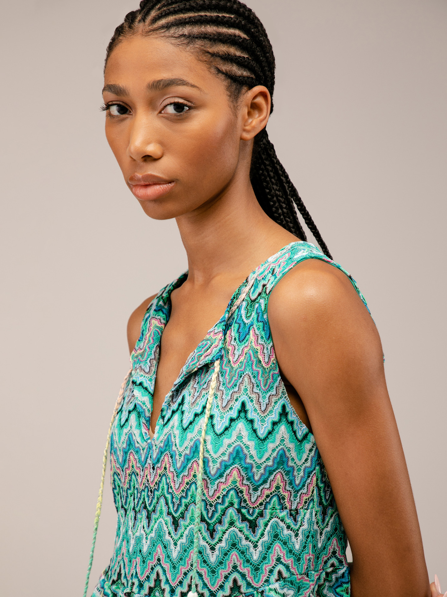 Detailansicht von Maxi-Kleid von ANA ALCAZAR