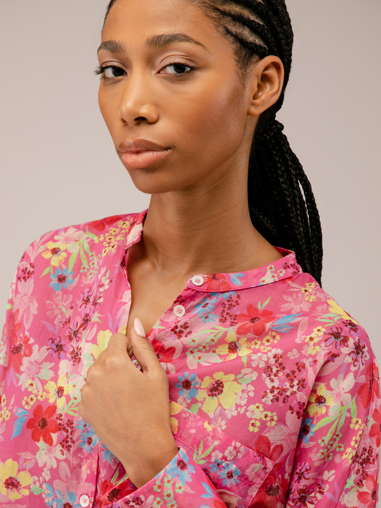 Detailansicht von Gemusterte Bluse von ROBERT FRIEDMAN