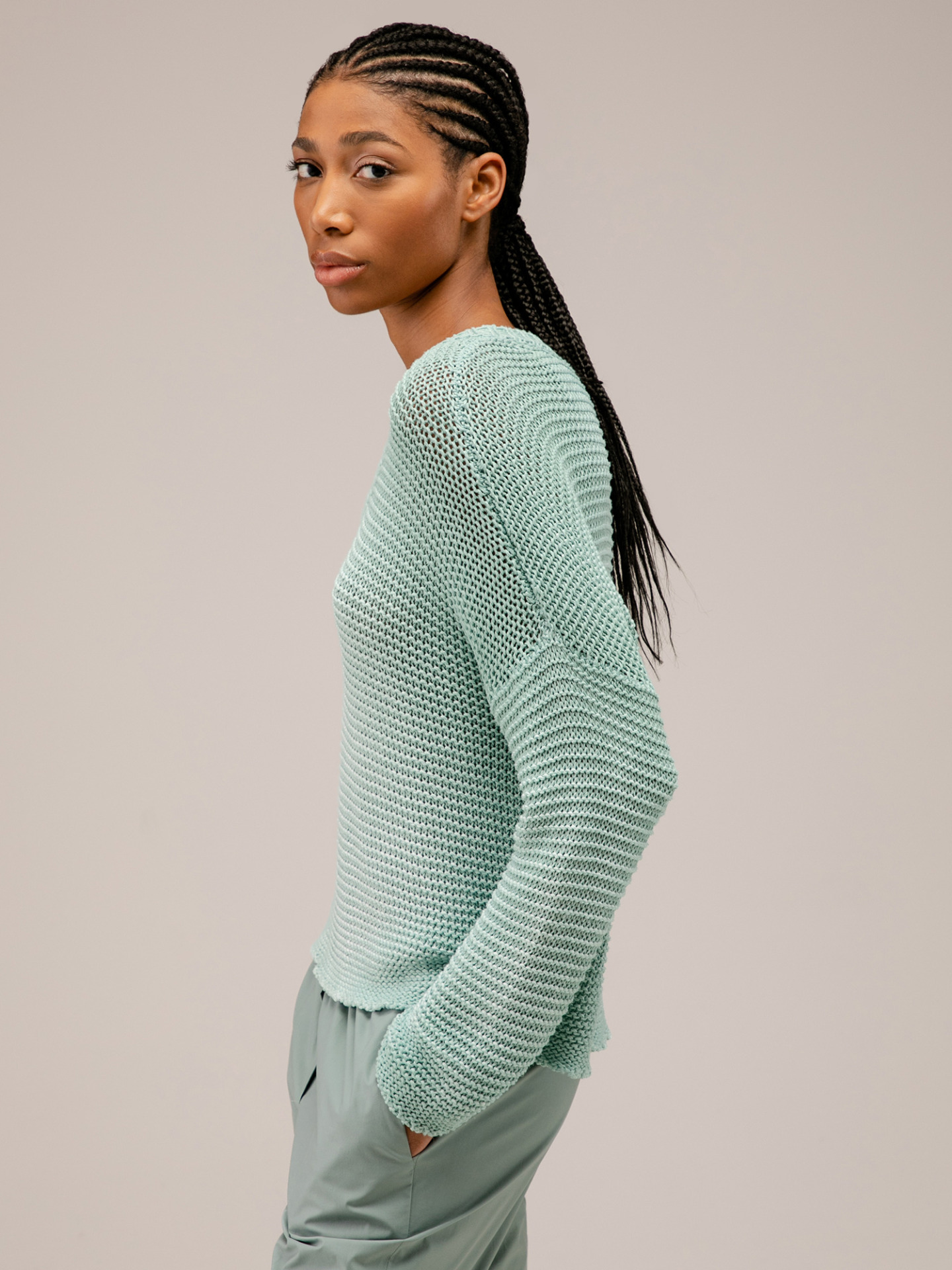 Detailansicht von Oversized Pullover aus Baumwolle von AVANT TOI