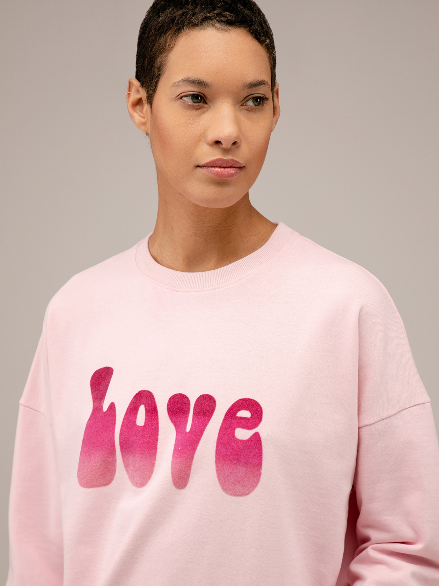 Detailansicht von Sweatshirt aus Baumwolle von FIVE PARIS