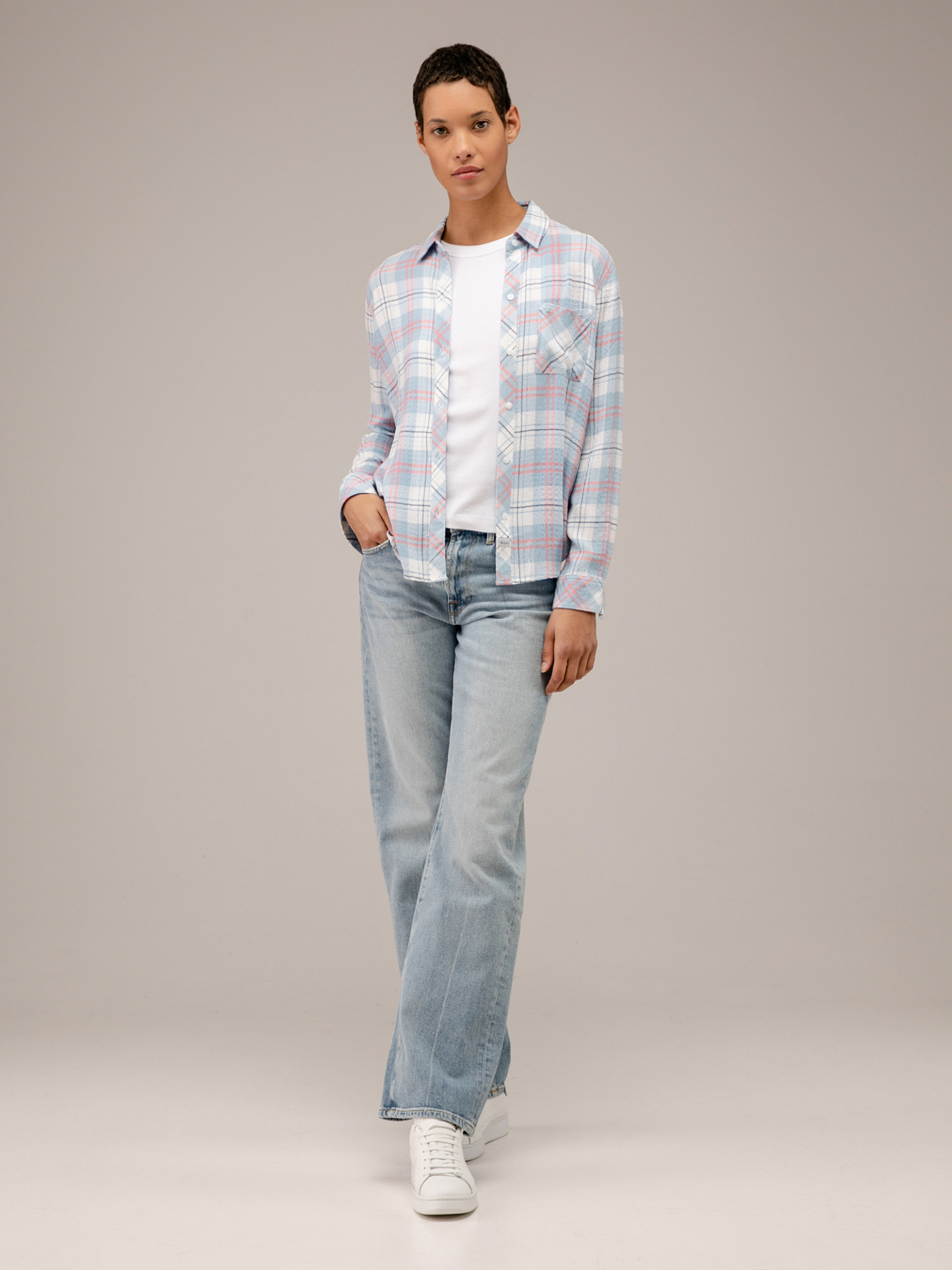 Detailansicht von Karobluse von RAILS