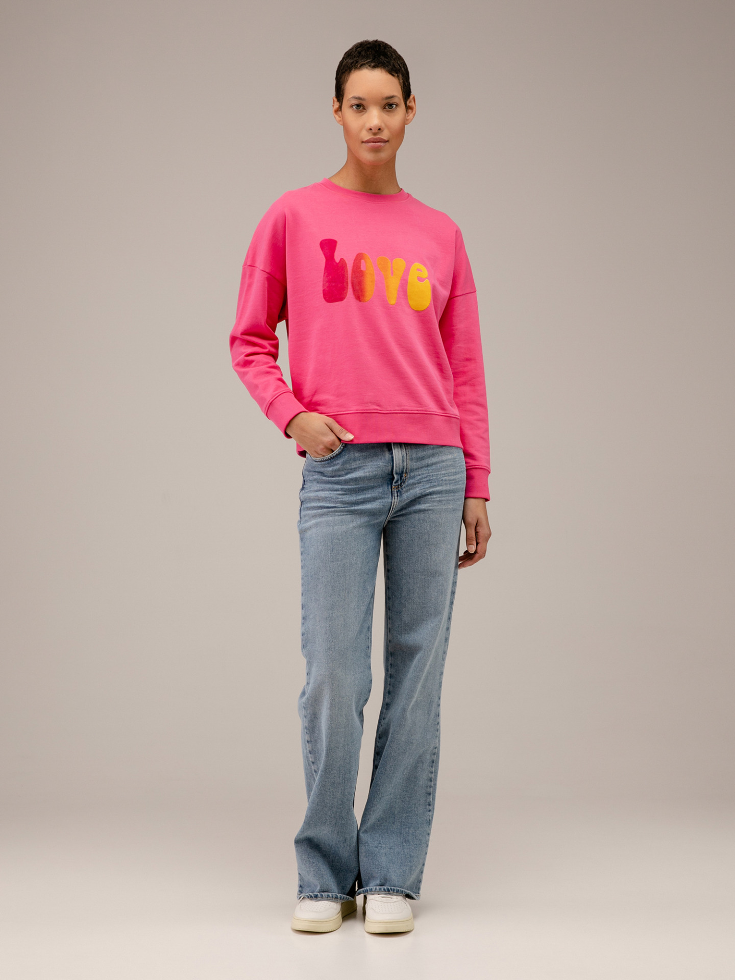 Detailansicht von Sweatshirt aus Baumwolle von FIVE PARIS