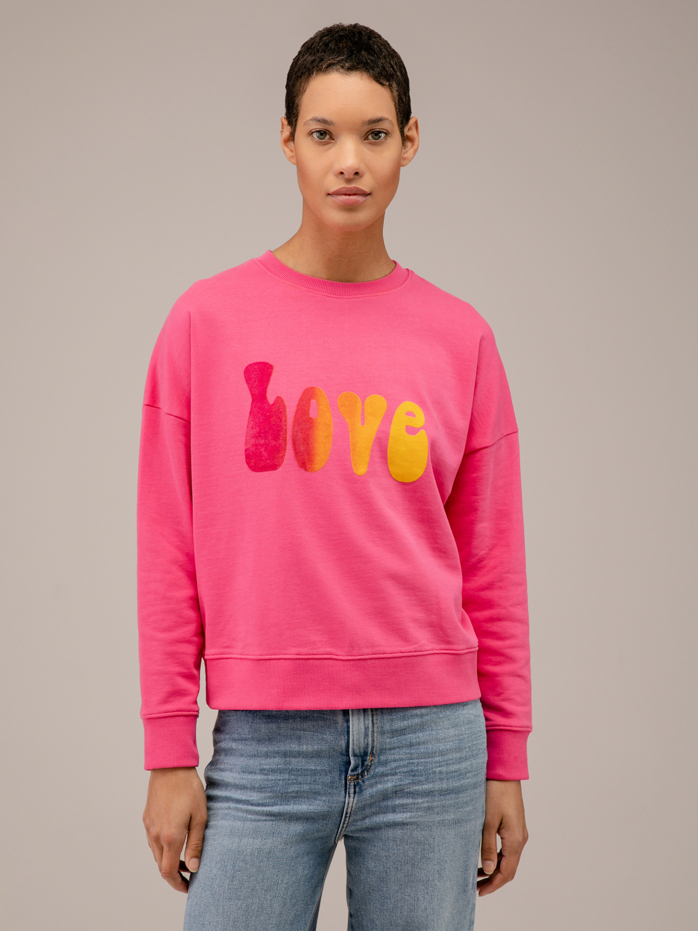 Detailansicht von Sweatshirt aus Baumwolle von FIVE PARIS