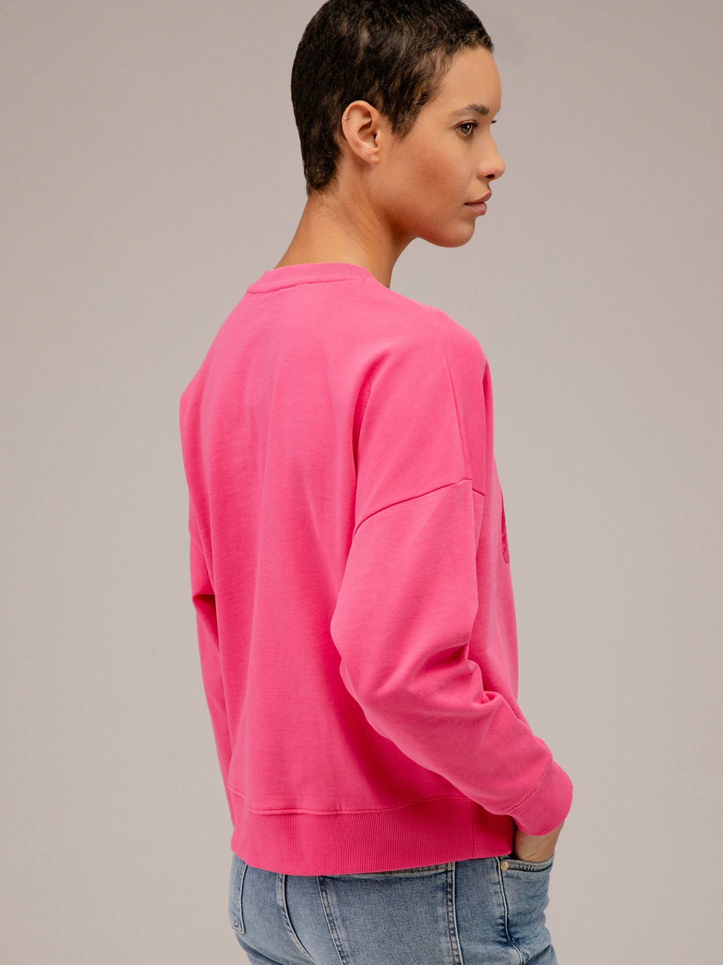 Detailansicht von Sweatshirt aus Baumwolle von FIVE PARIS