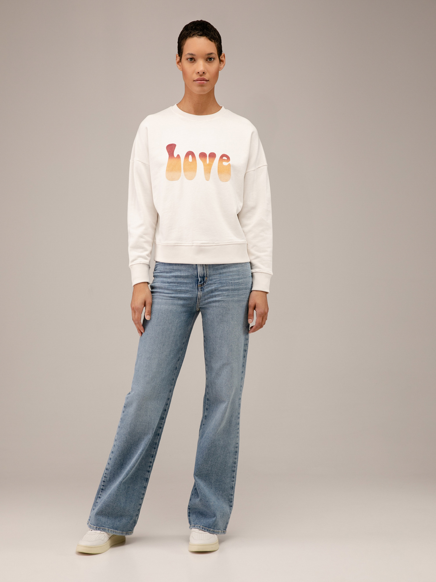 Detailansicht von Sweatshirt aus Baumwolle von FIVE PARIS