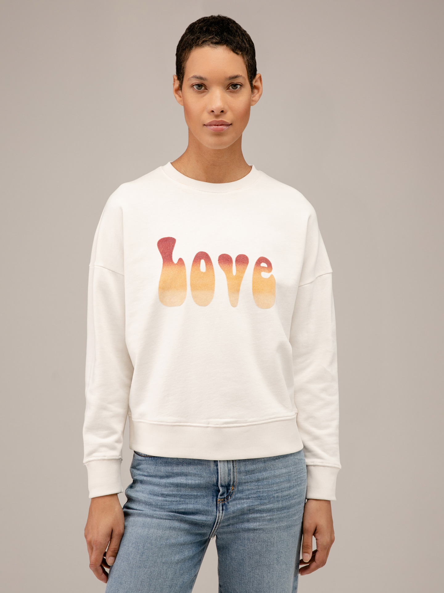 Detailansicht von Sweatshirt aus Baumwolle von FIVE PARIS