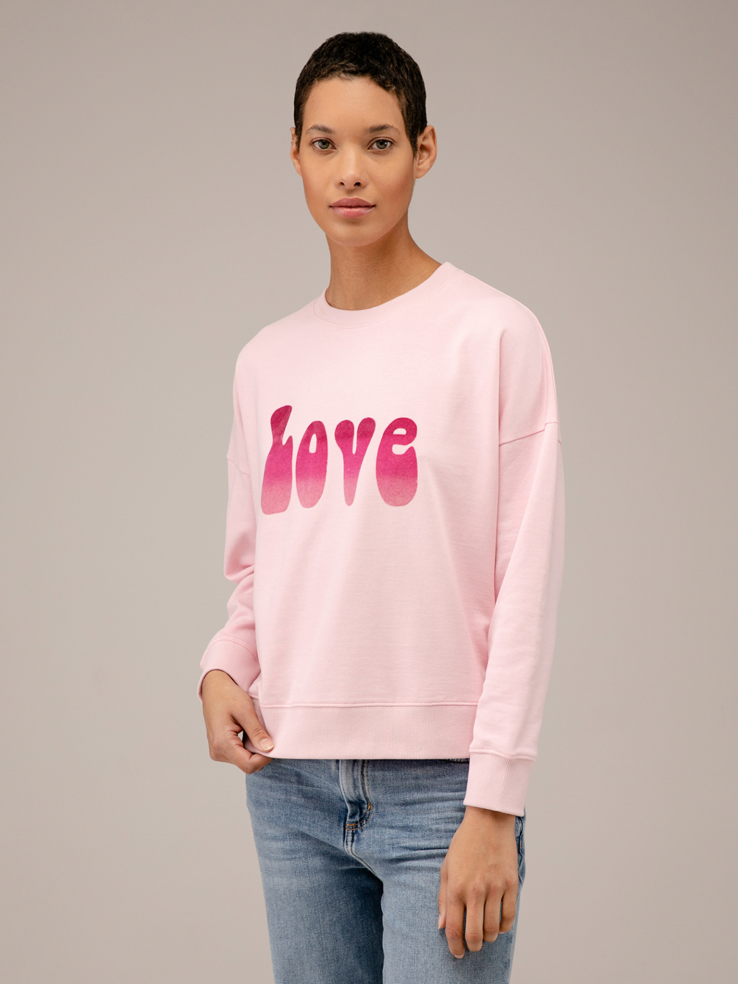 Detailansicht von Sweatshirt aus Baumwolle von FIVE PARIS