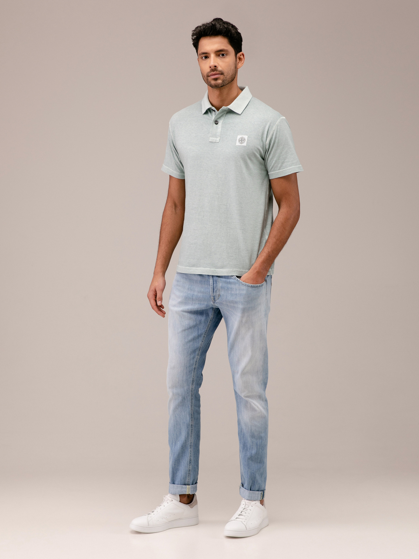 Detailansicht von Kurzarm-Poloshirt von STONE ISLAND