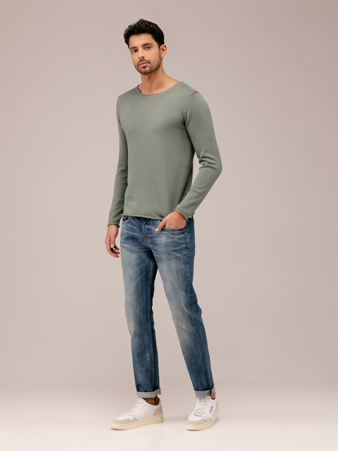 Detailansicht von Leichter Pullover aus Baumwolle von DANIELE FIESOLI