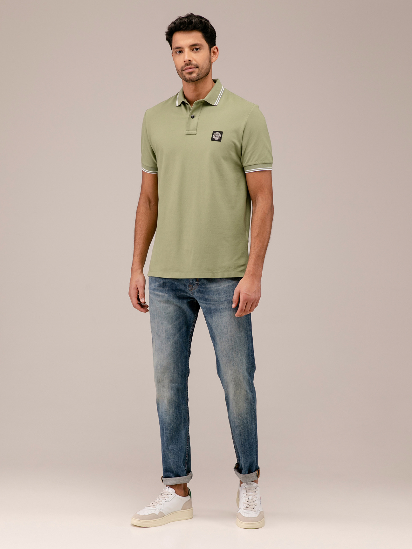 Detailansicht von Kurzarm-Poloshirt von STONE ISLAND
