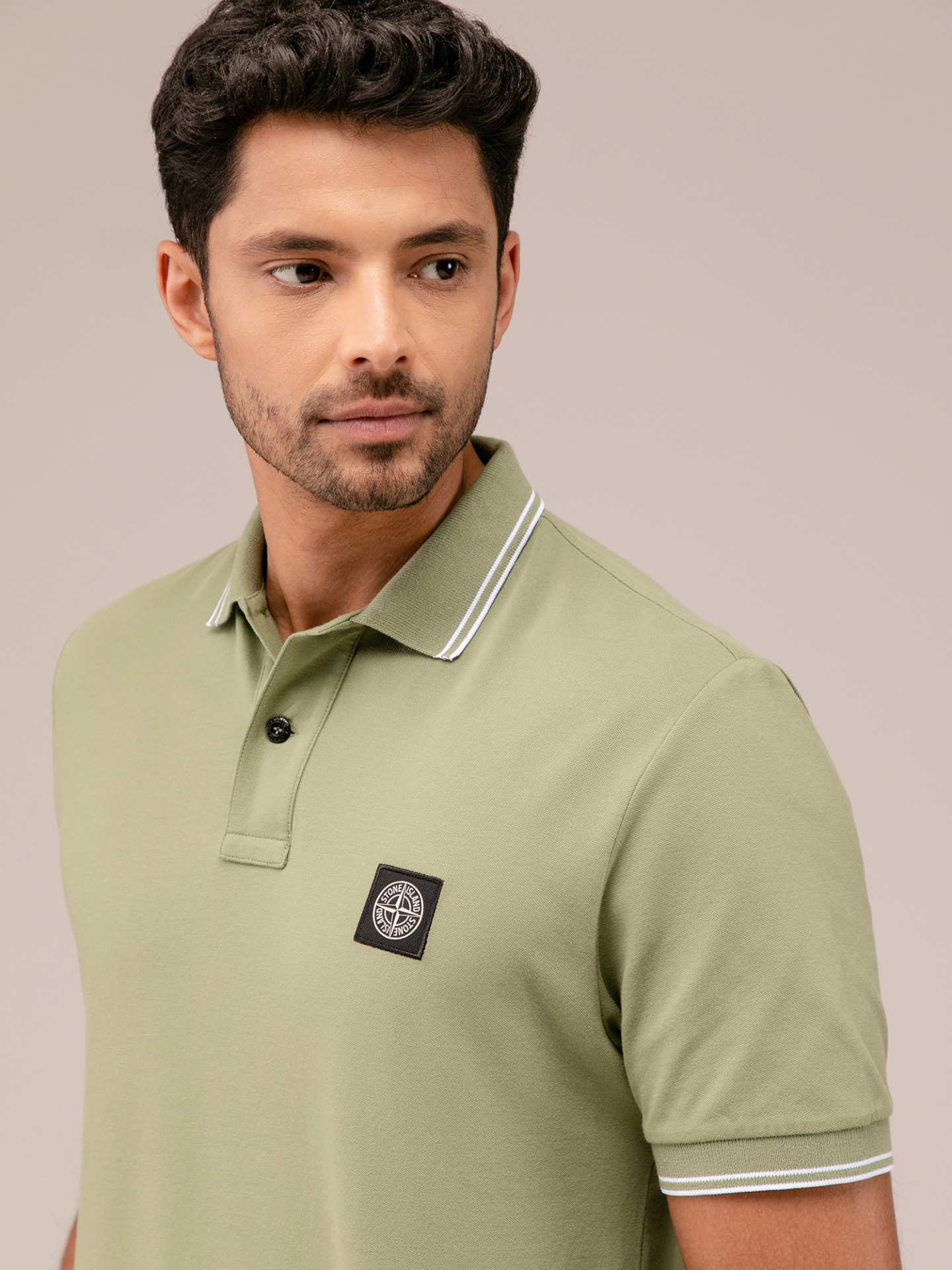 Detailansicht von Kurzarm-Poloshirt von STONE ISLAND