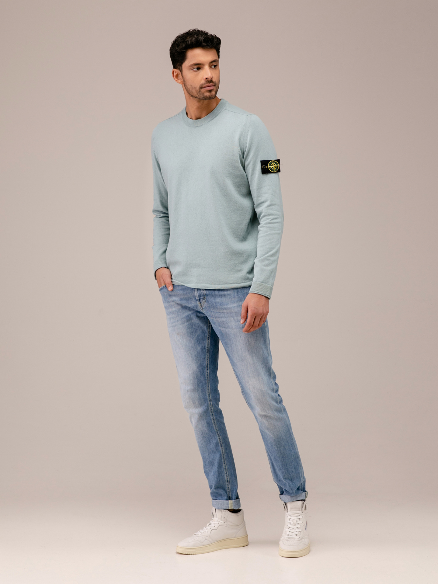 Detailansicht von Pullover aus Baumwolle von STONE ISLAND