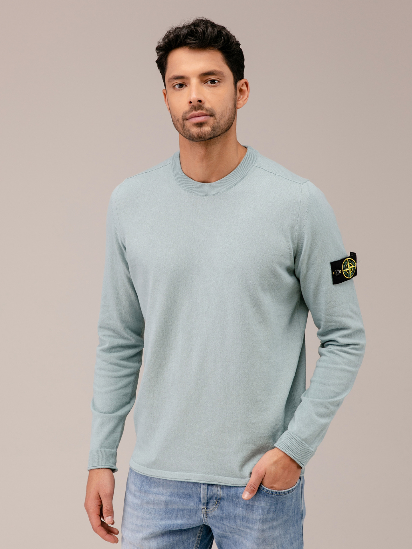 Detailansicht von Pullover aus Baumwolle von STONE ISLAND