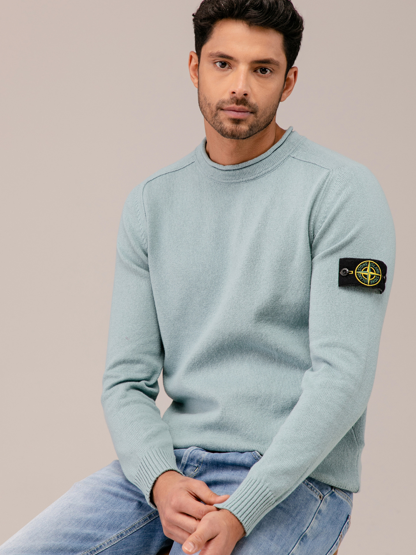 Detailansicht von Pullover aus Baumwolle von STONE ISLAND