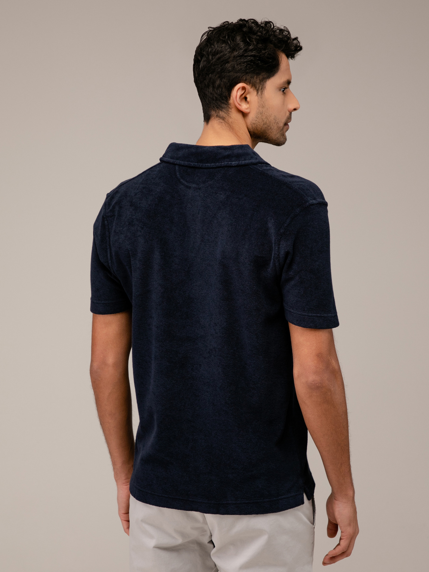 Detailansicht von Kurzarm-Poloshirt aus Baumwolle von 04651