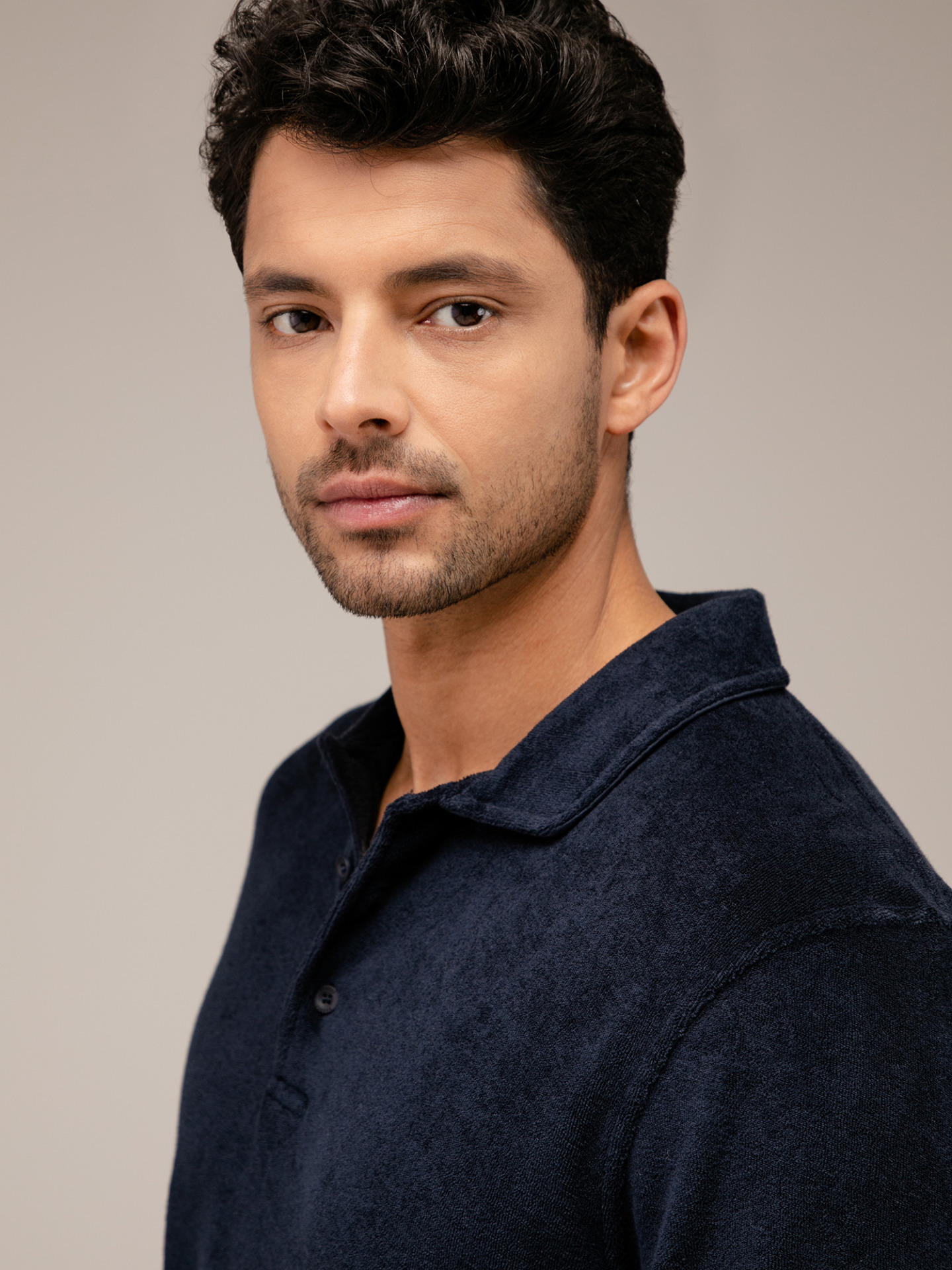 Detailansicht von Kurzarm-Poloshirt aus Baumwolle von 04651