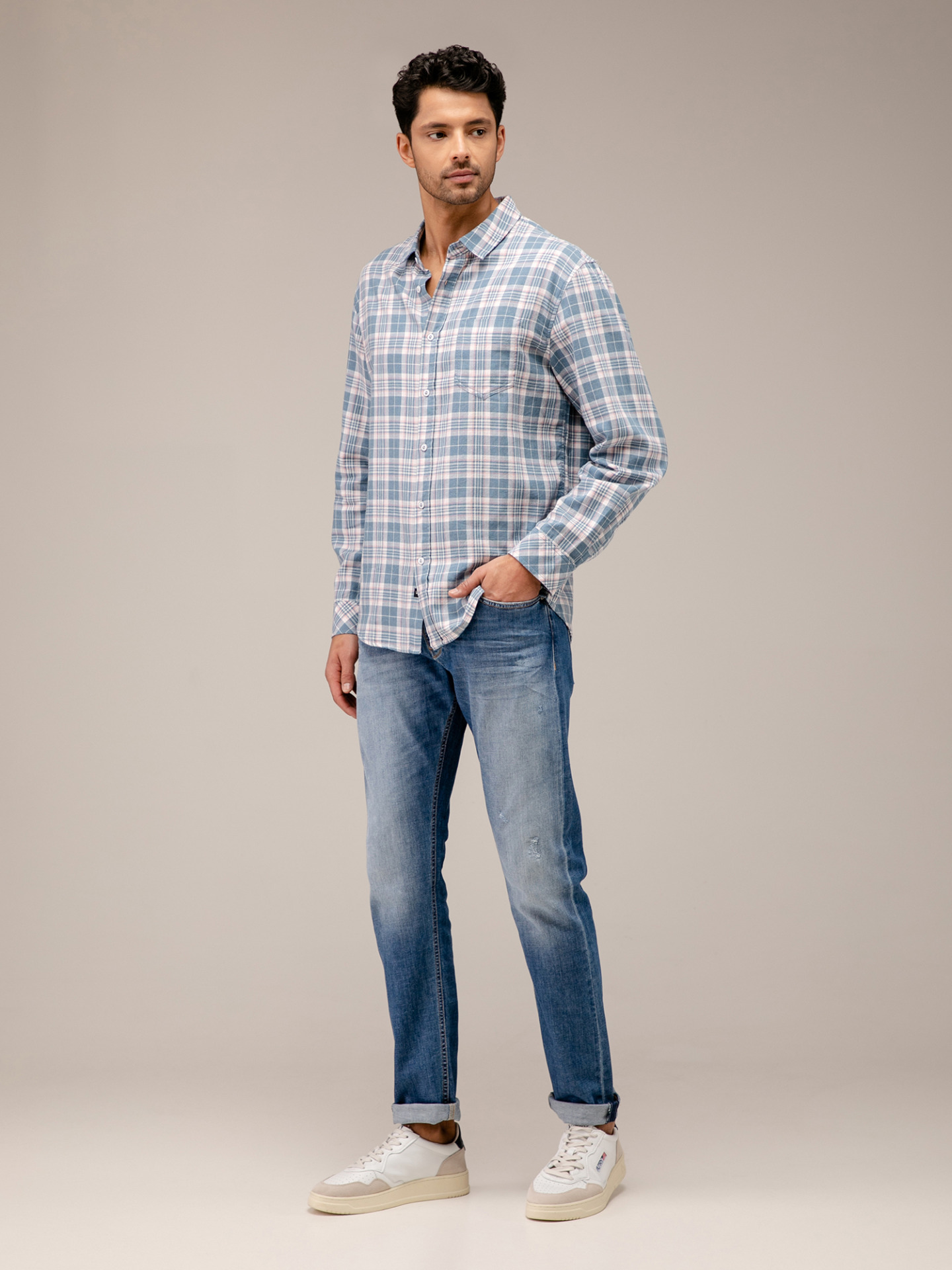 Detailansicht von Karohemd aus Baumwolle von RAILS